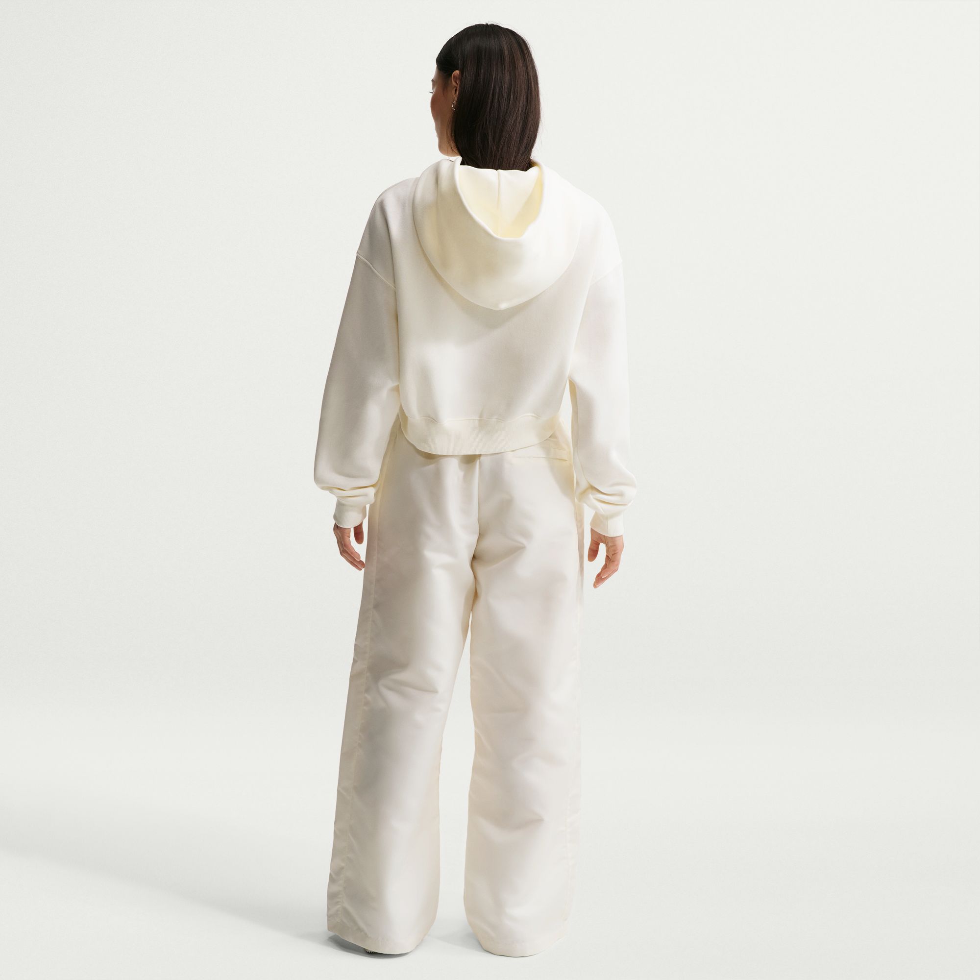 Nike Women's Phoenix Fleece Cropped Henley Hoodie product image