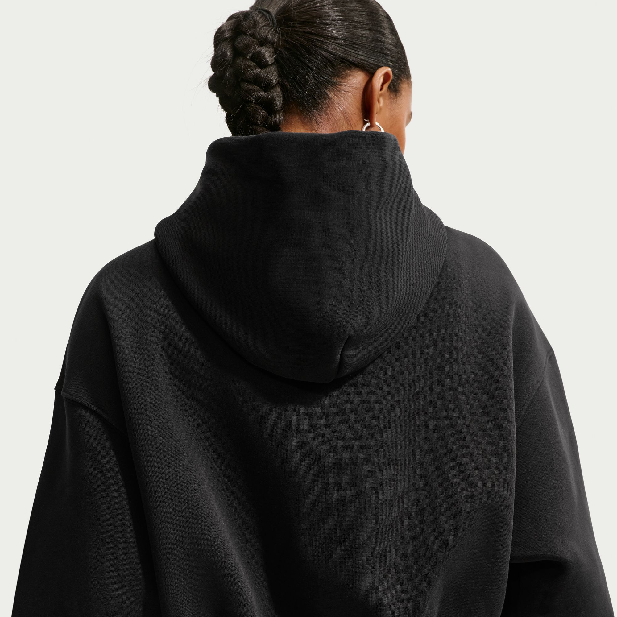 Nike Women's Phoenix Fleece Cropped Henley Hoodie product image