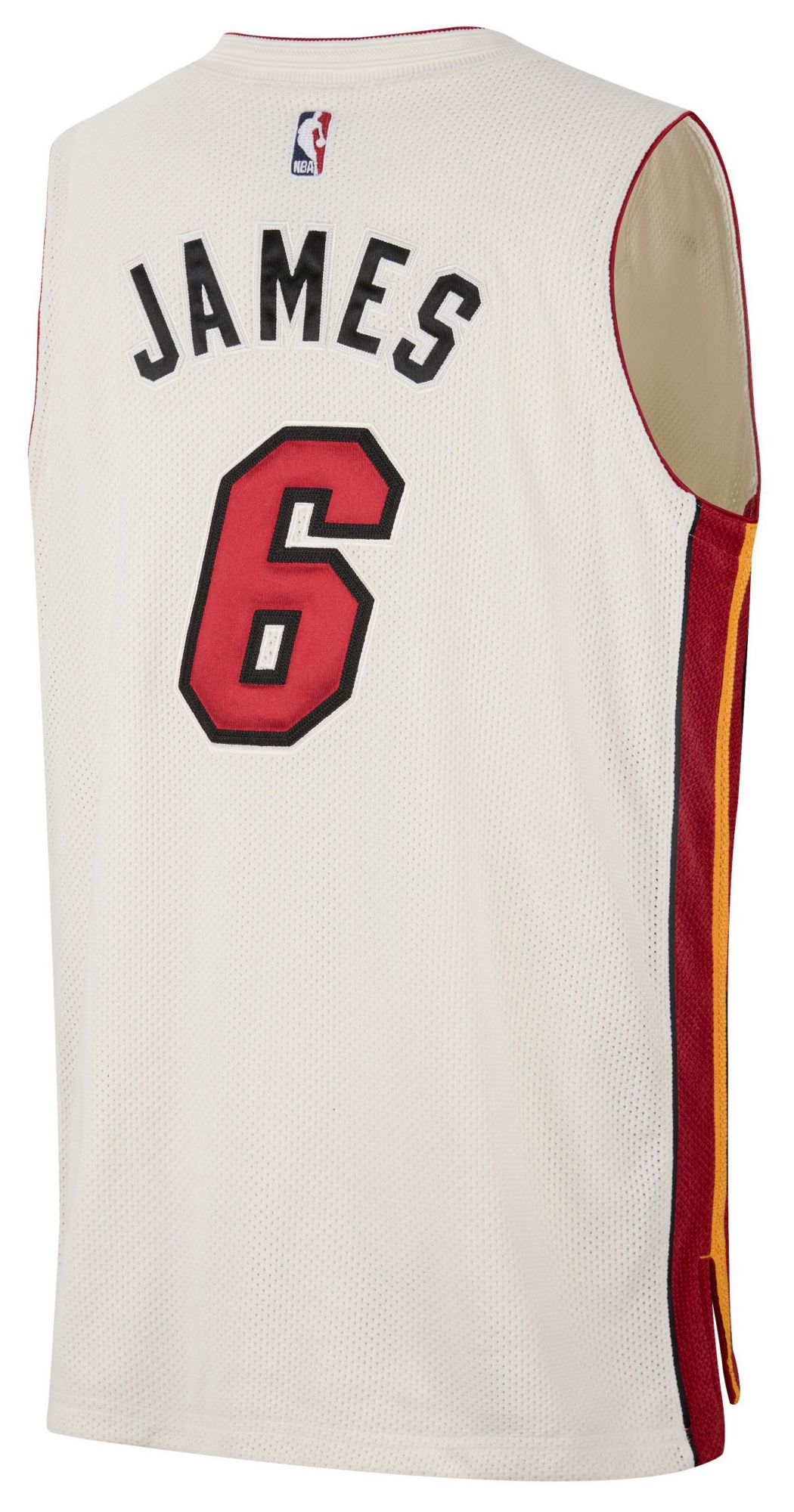 Nike Men's Miami Heat LeBron James #6 White Authentic Reserve Jersey product image