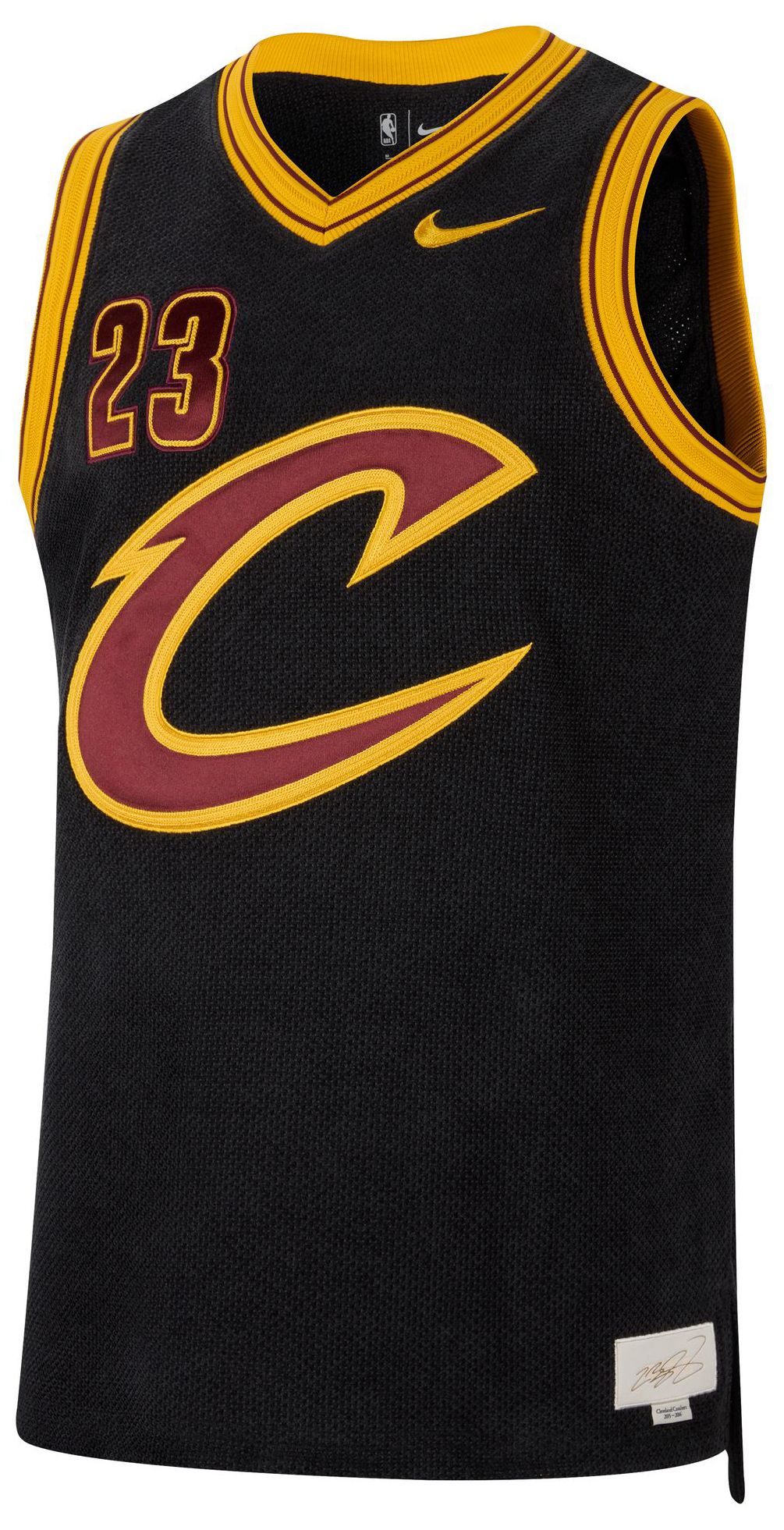 Nike Men's Cleveland Cavaliers LeBron James #23 Black Authentic Reserve Jersey product image