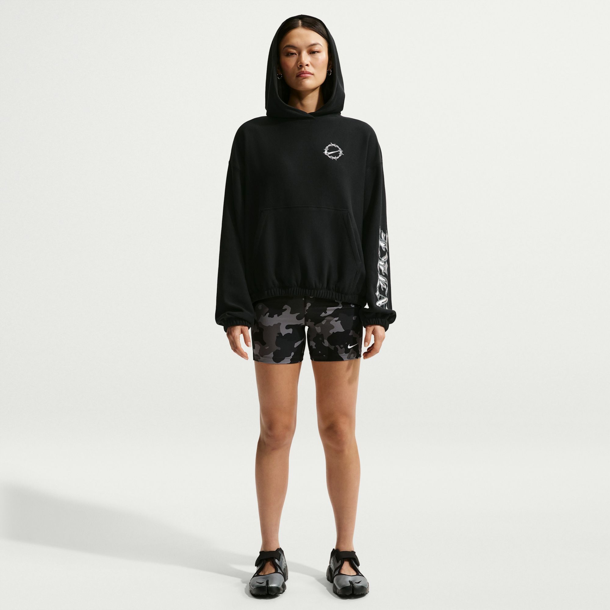 Nike Women's Sportswear Oversized French Terry Graphic Pullover Hoodie product image