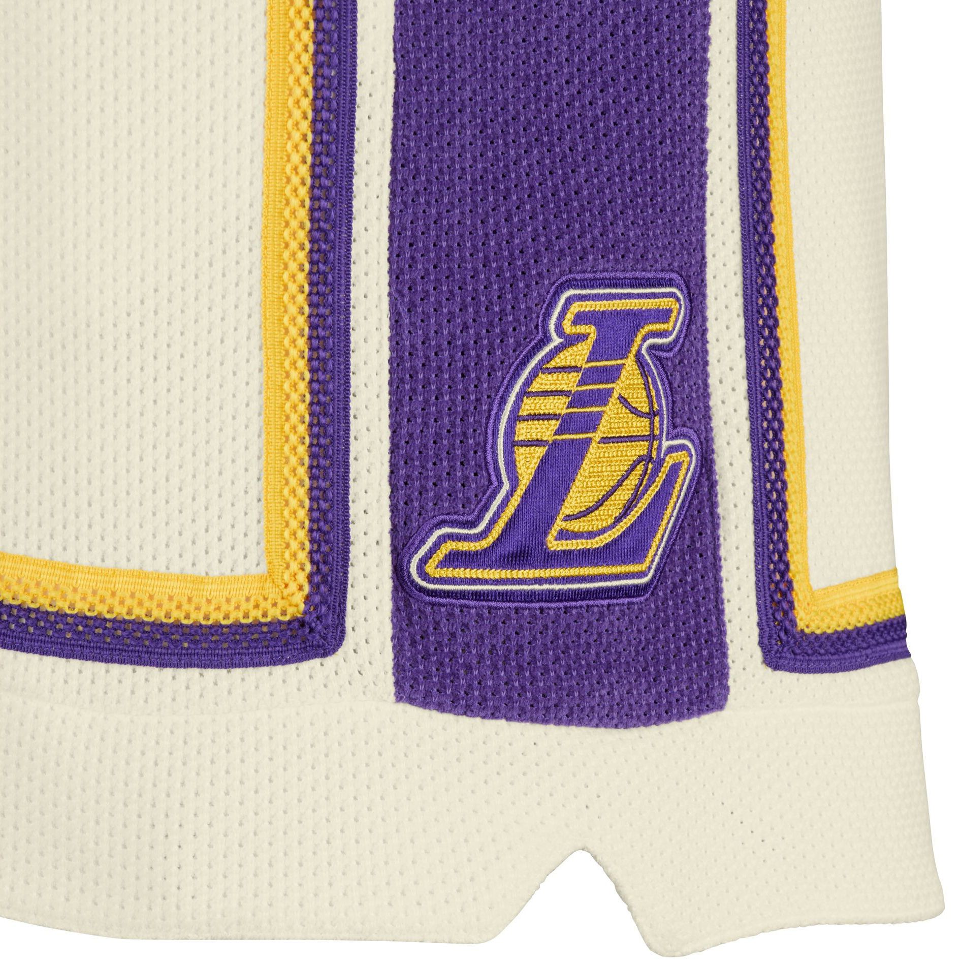 Nike Men's Los Angeles Lakers LeBron James #23 White Authentic Reserve Shorts product image