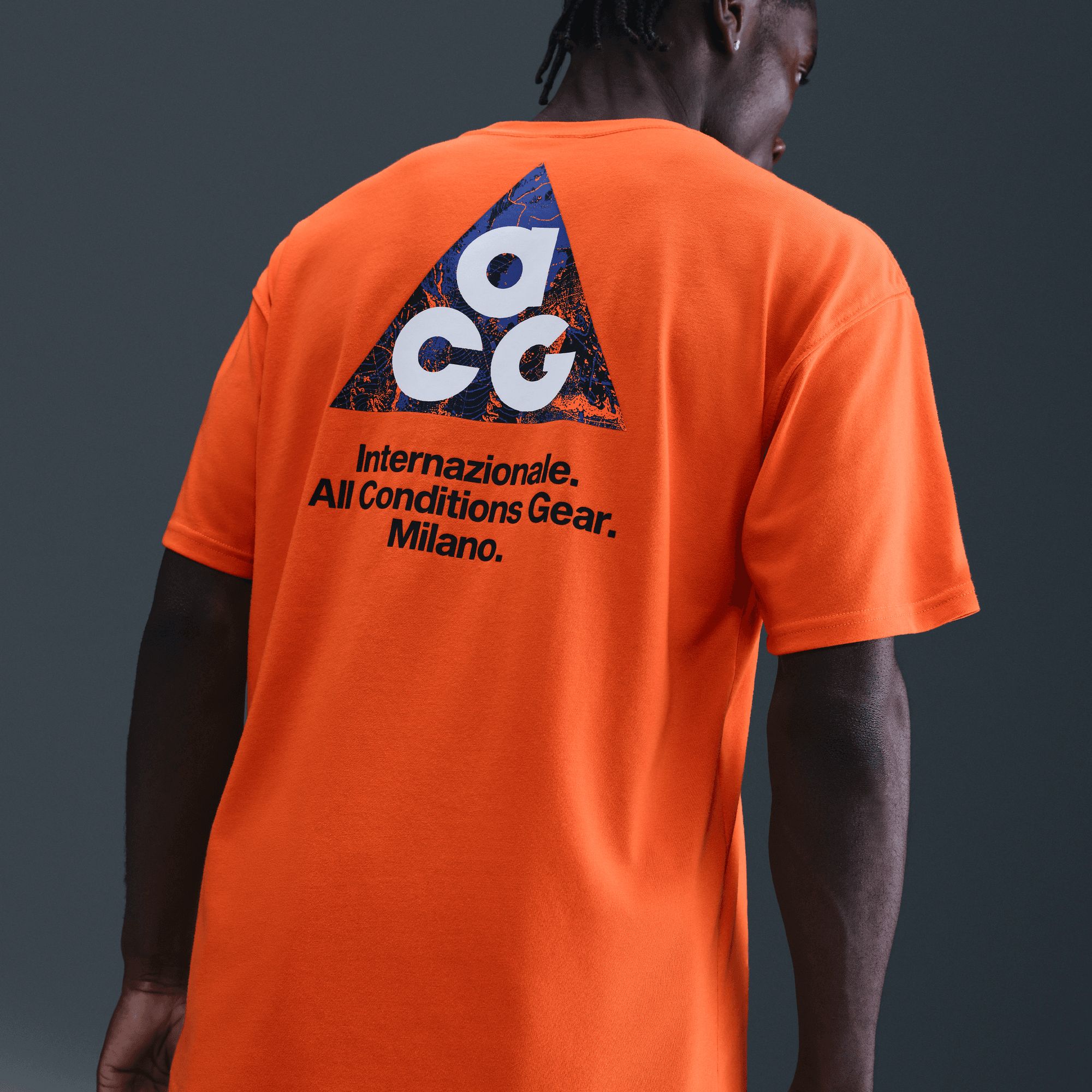 Nike Adult Inter Milan Safety Orange 2025 Fourth Team Logo T-Shirt product image