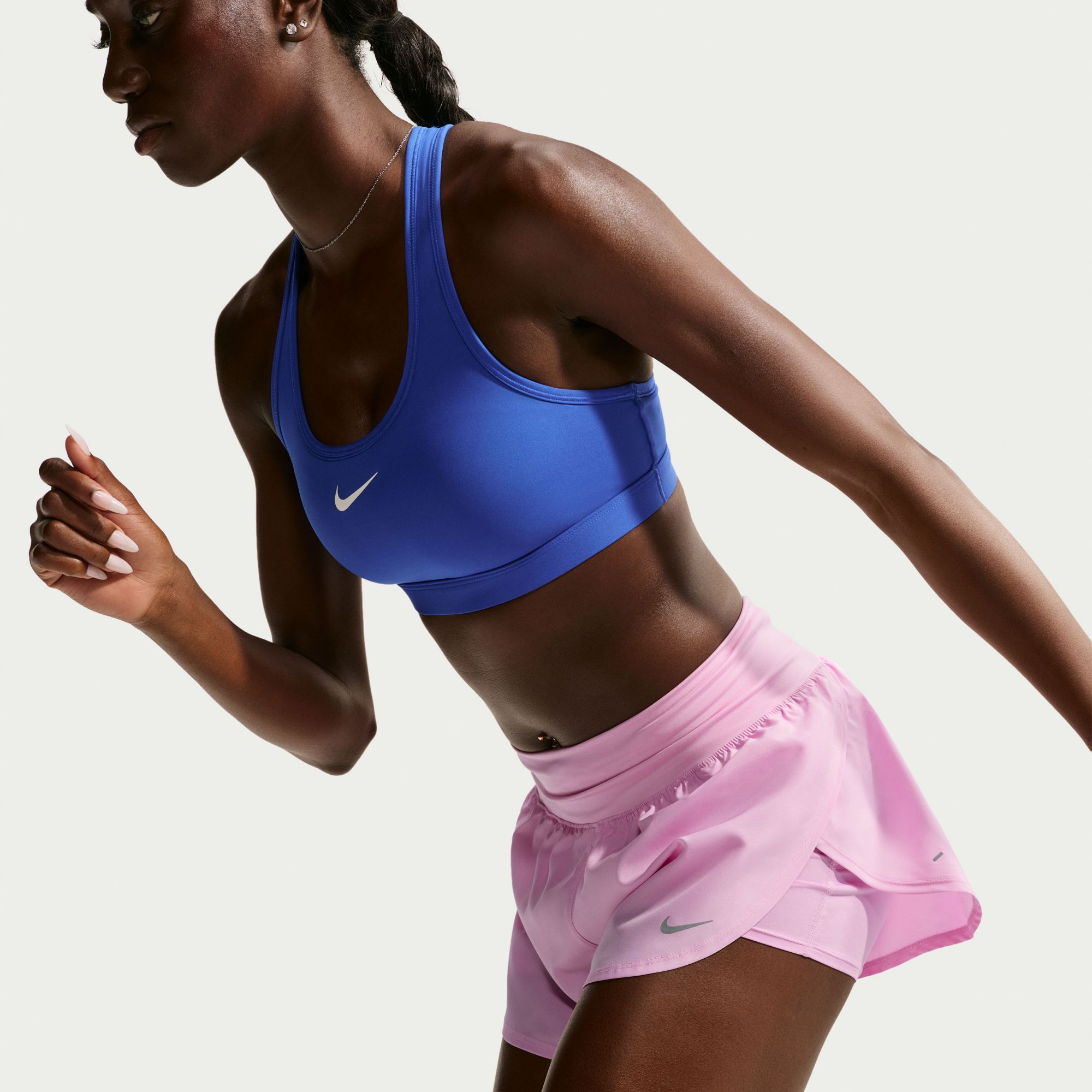 Nike Women's Flow Dri-FIT High-Waisted 2-in-1 Running Shorts product image