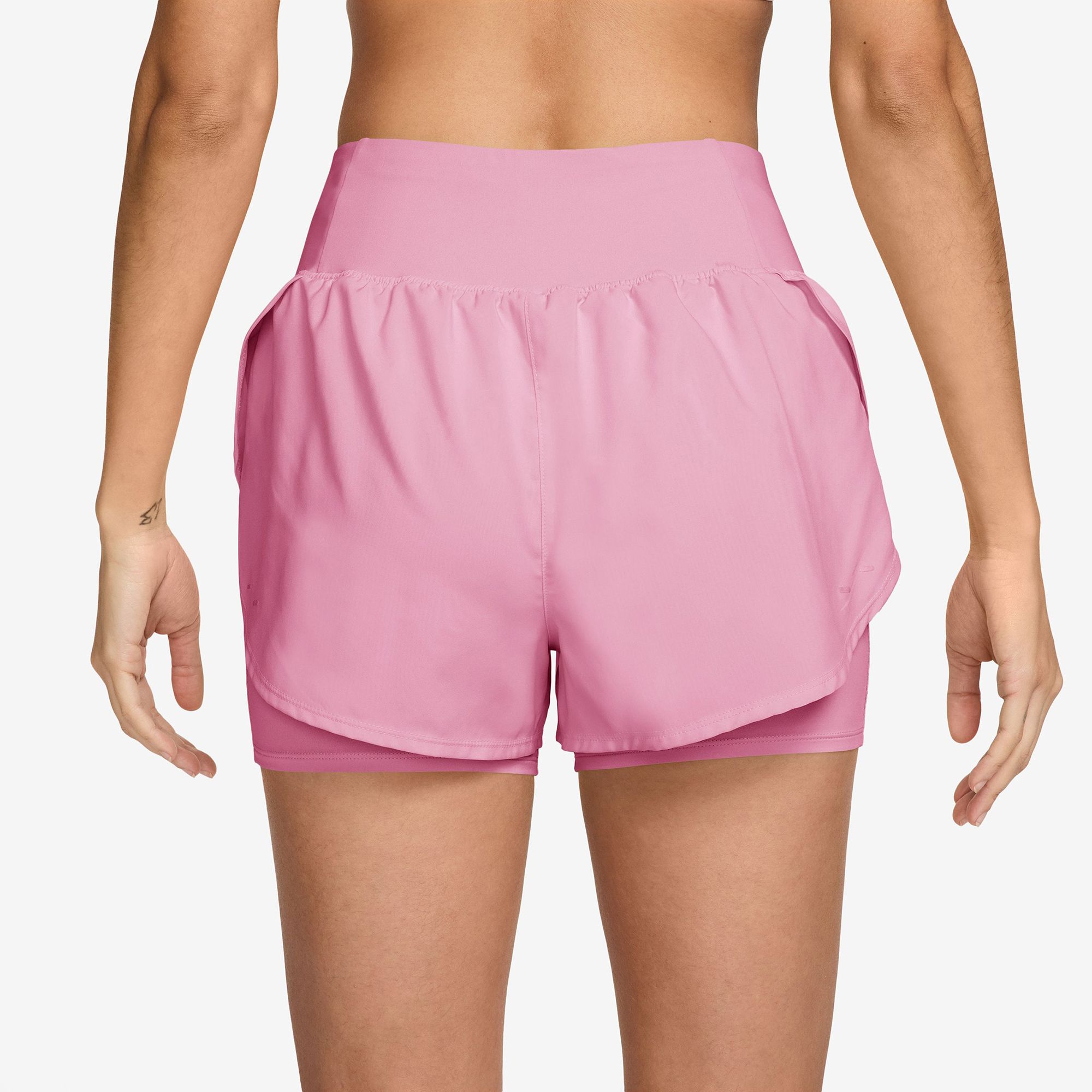 Nike Women's Flow Dri-FIT High-Waisted 2-in-1 Running Shorts product image