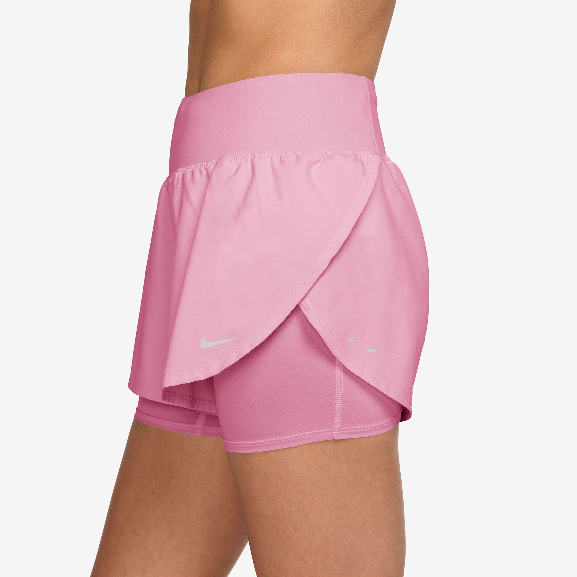Nike Women's Flow Dri-FIT High-Waisted 2-in-1 Running Shorts product image