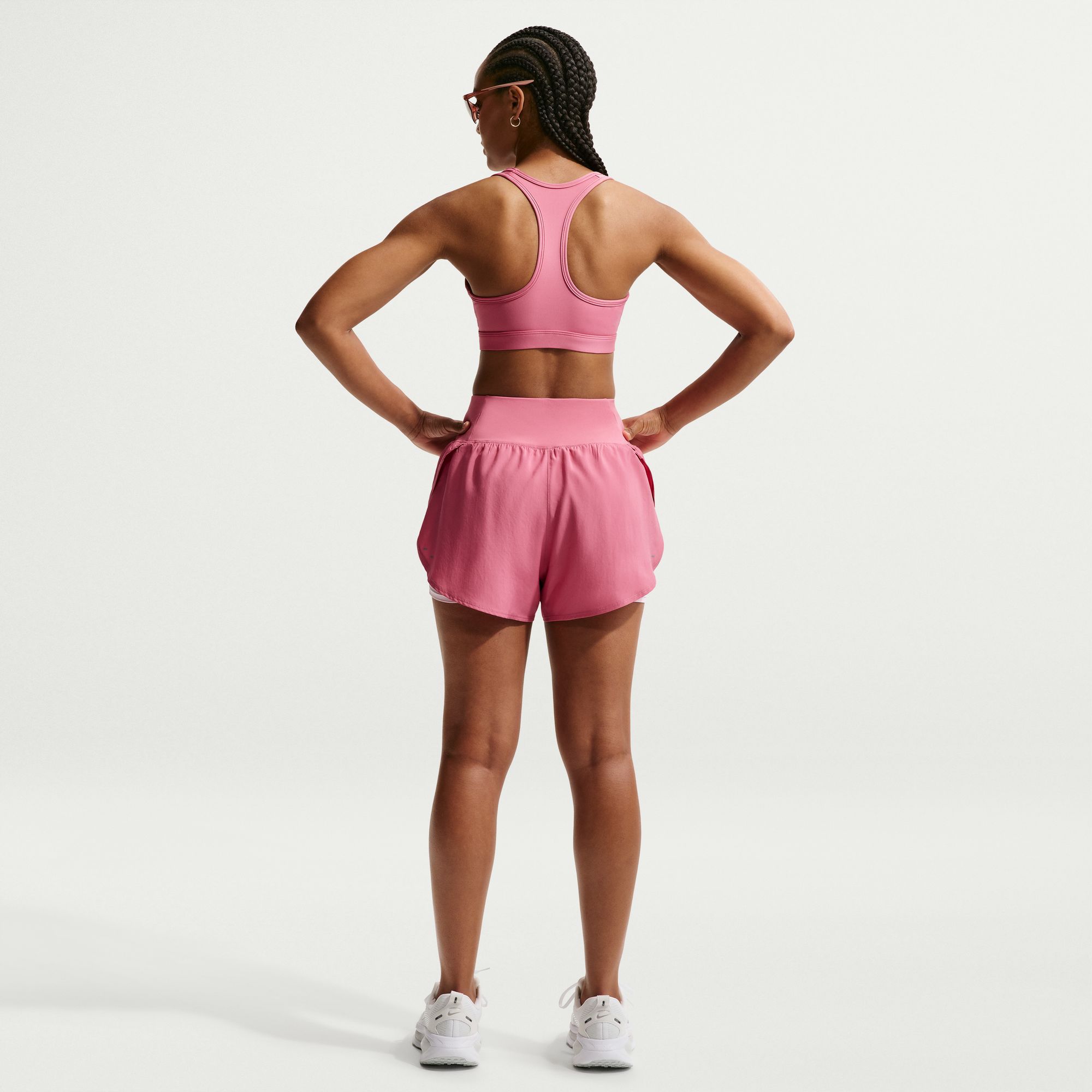 Nike Women's Flow Dri-FIT High-Waisted 2-in-1 Running Shorts product image