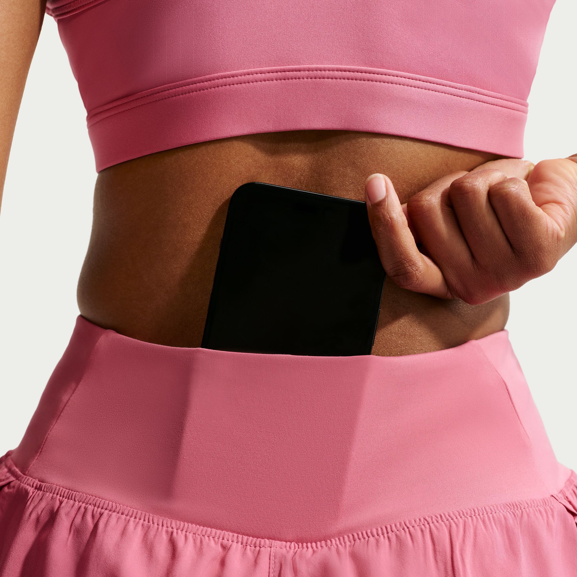 Nike Women's Flow Dri-FIT High-Waisted 2-in-1 Running Shorts product image