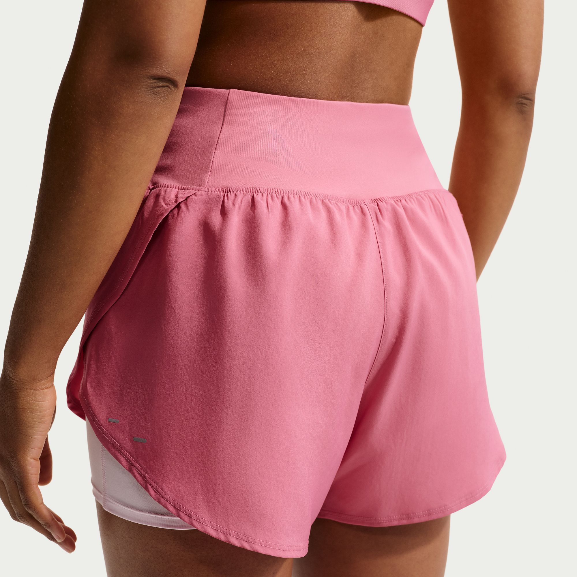 Nike Women's Flow Dri-FIT High-Waisted 2-in-1 Running Shorts product image