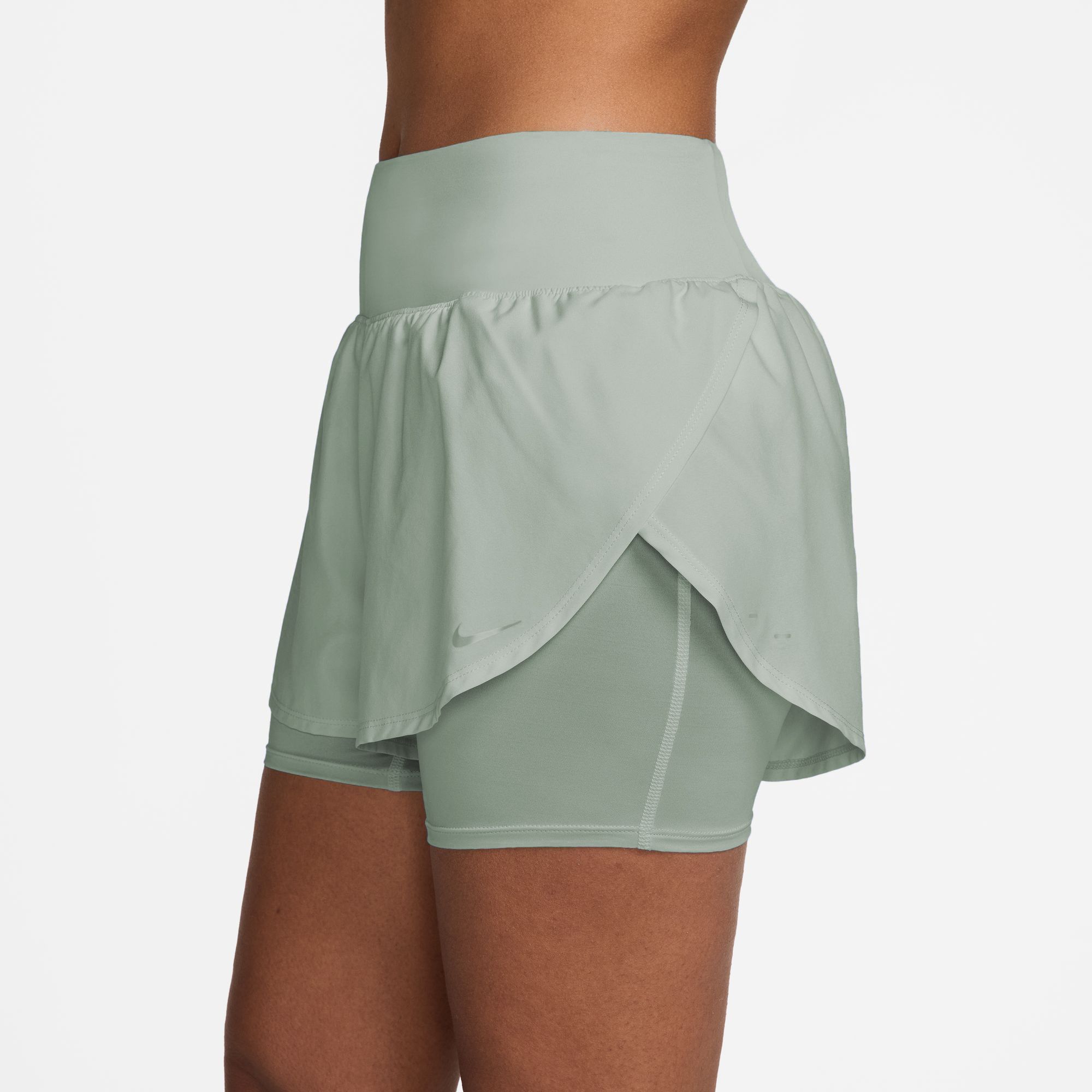 Nike Women's Flow Dri-FIT High-Waisted 2-in-1 Running Shorts product image