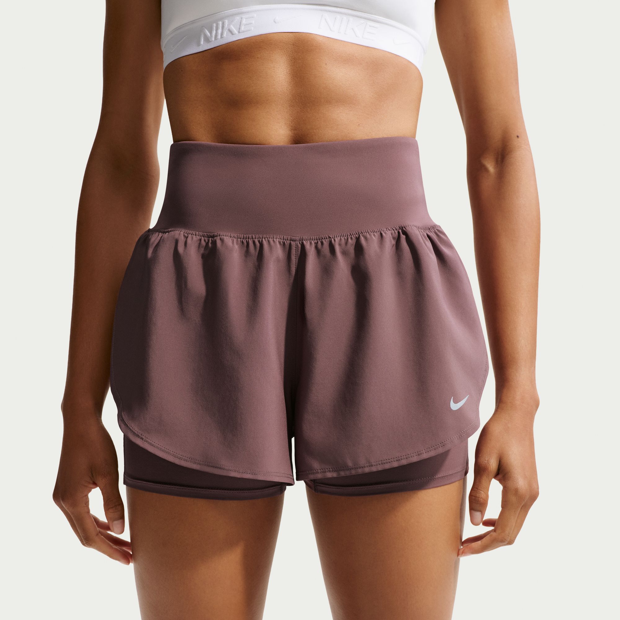 Nike Women's Flow Dri-FIT High-Waisted 2-in-1 Running Shorts product image