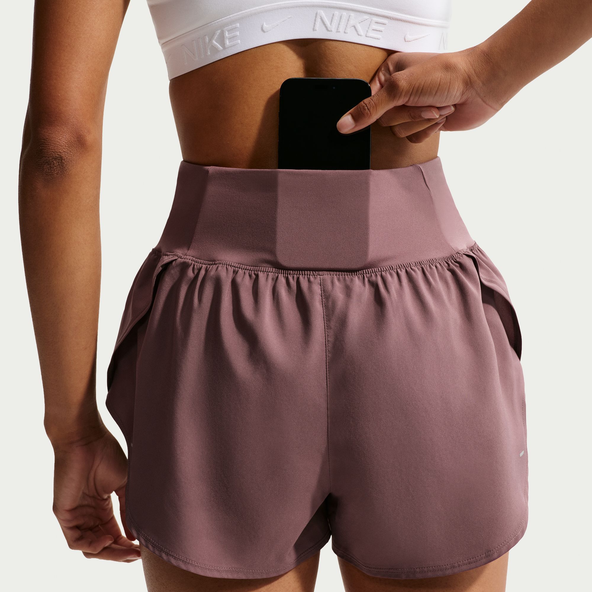 Nike Women's Flow Dri-FIT High-Waisted 2-in-1 Running Shorts product image