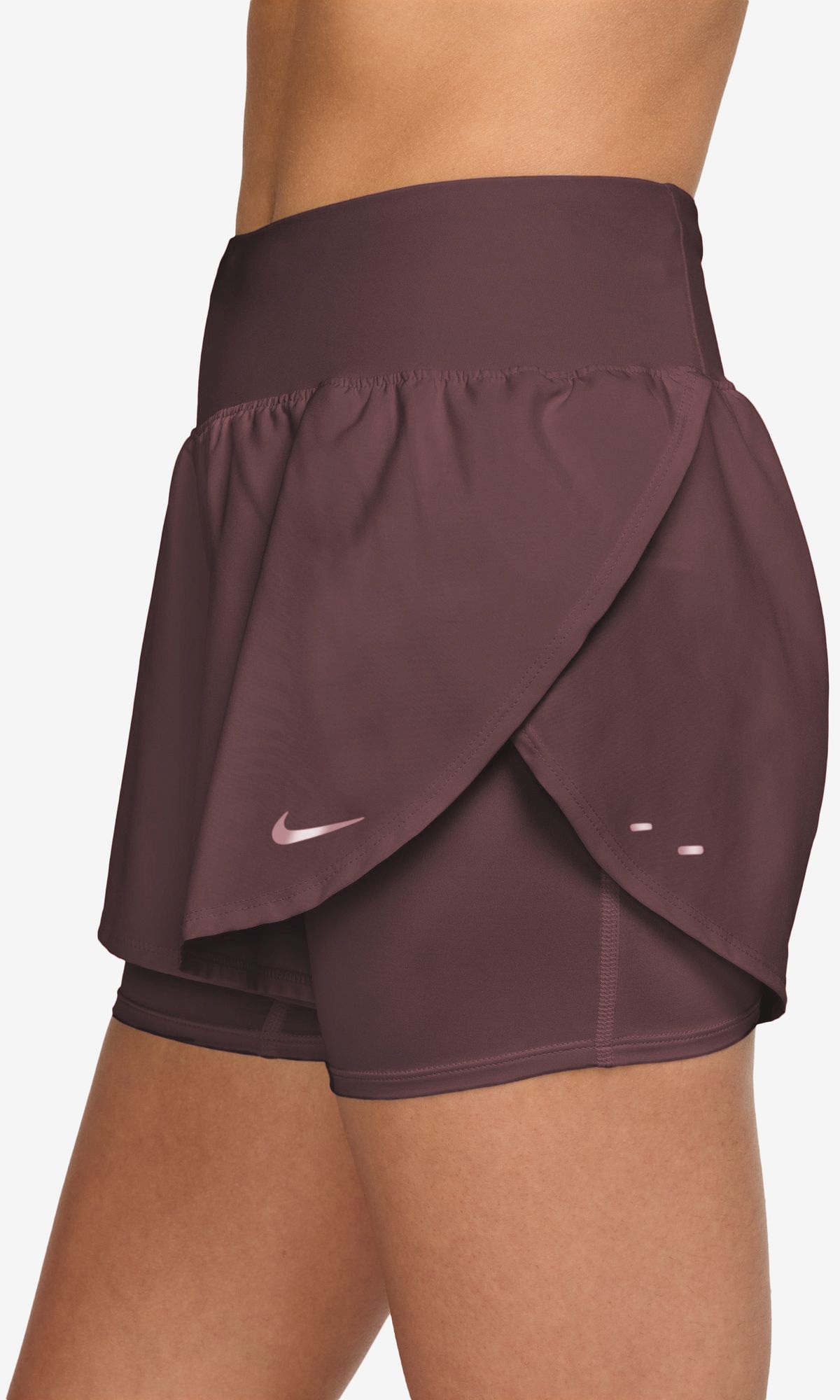 Nike Women's Flow Dri-FIT High-Waisted 2-in-1 Running Shorts product image