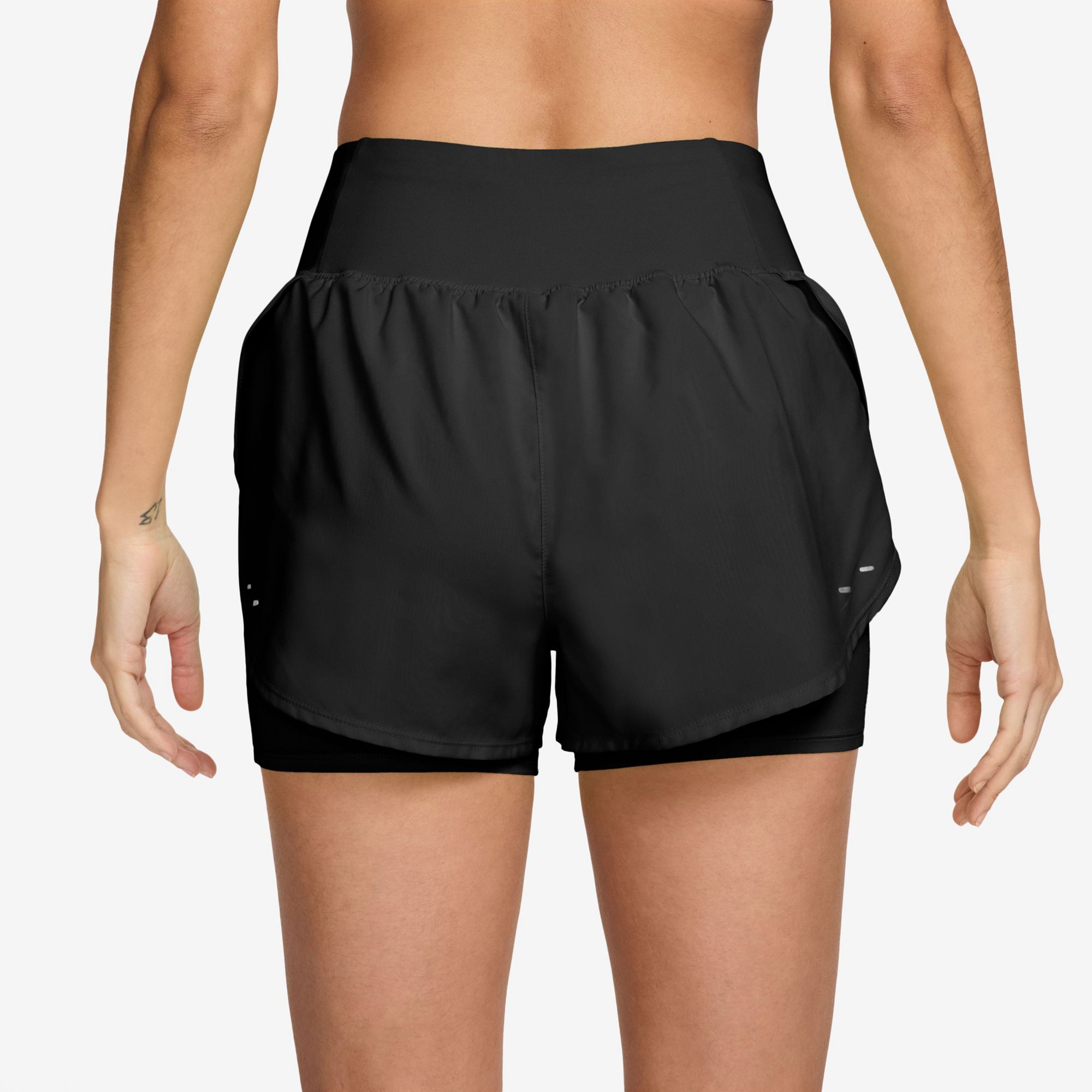 Nike Women's Flow Dri-FIT High-Waisted 2-in-1 Running Shorts product image