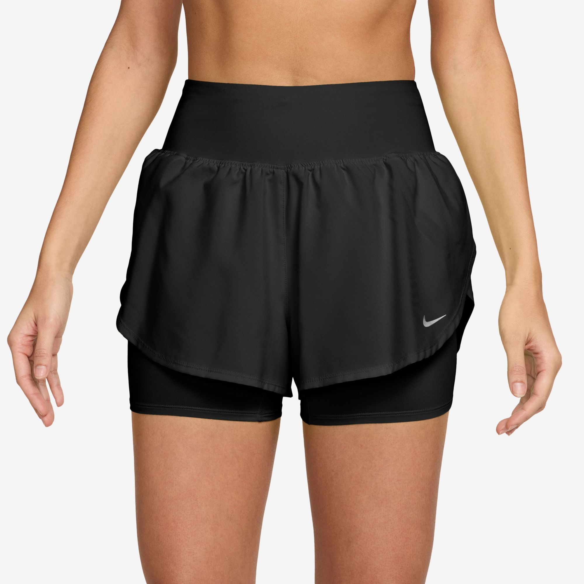 Nike Women's Flow Dri-FIT High-Waisted 2-in-1 Running Shorts product image