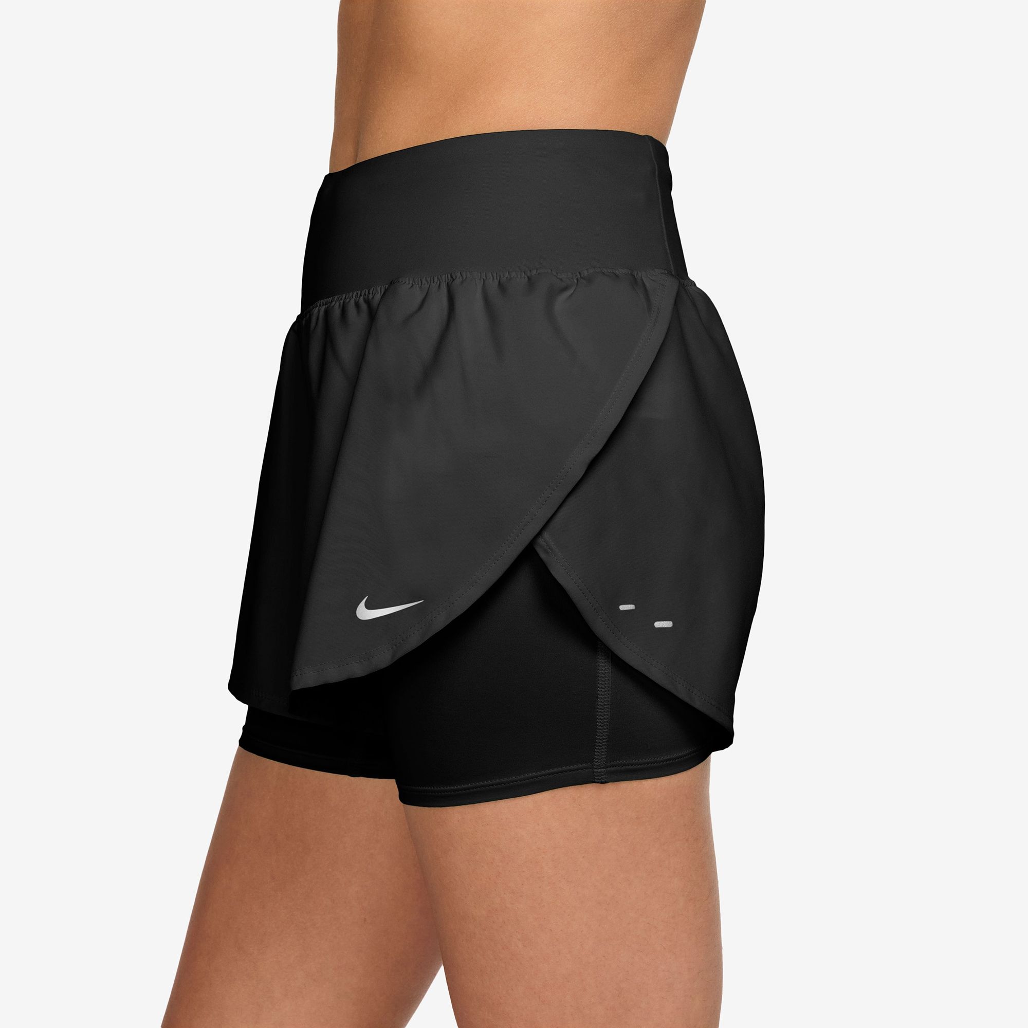 Nike Women's Flow Dri-FIT High-Waisted 2-in-1 Running Shorts product image