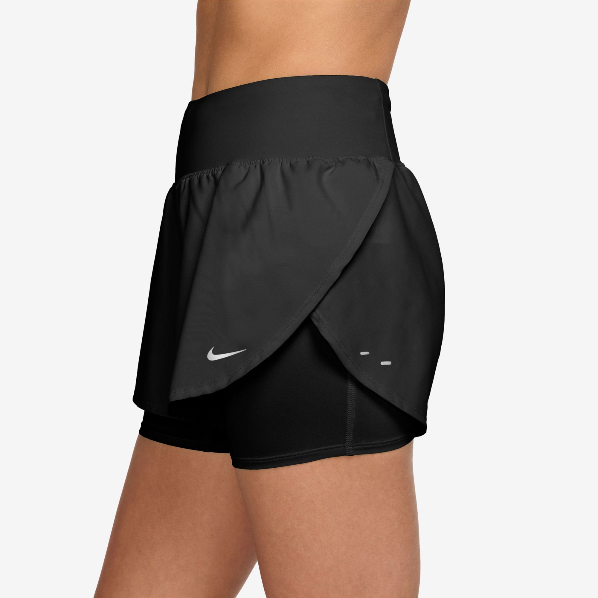 Nike Women's Flow Dri-FIT High-Waisted 2-in-1 Running Shorts product image