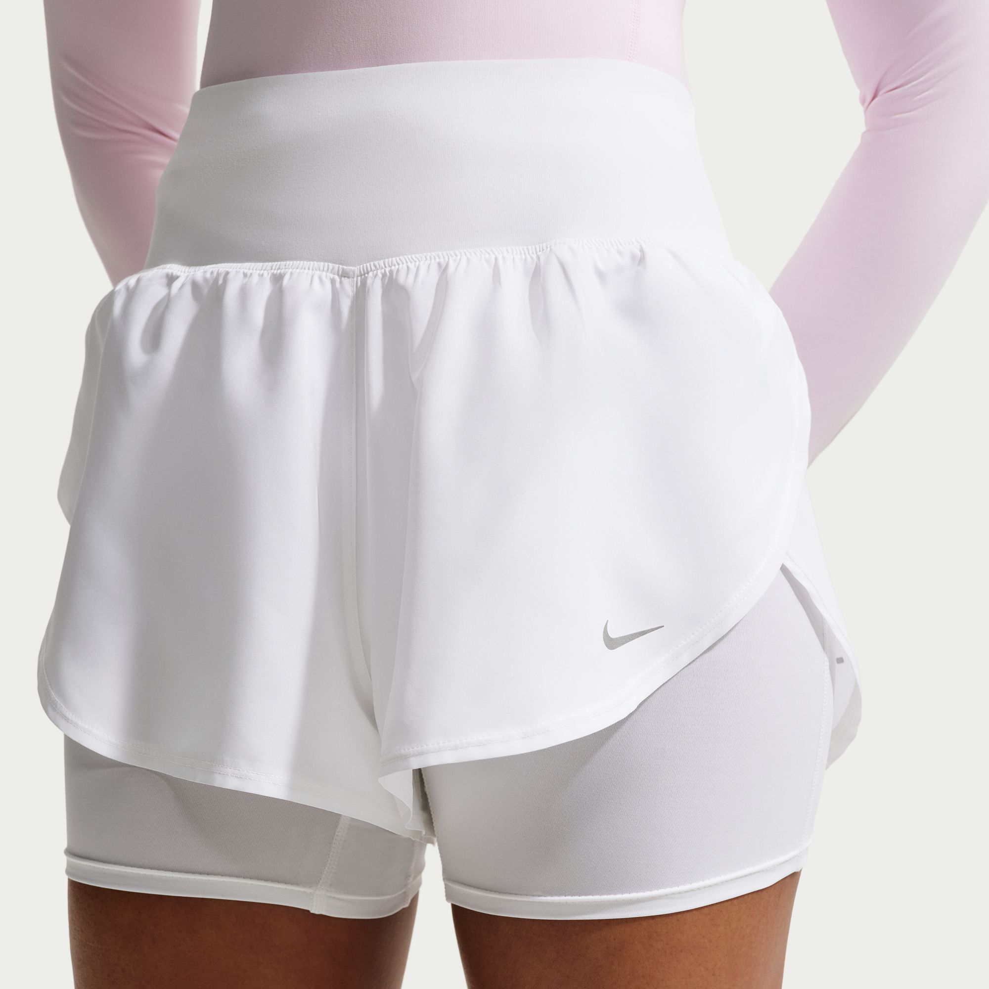Nike Women's Flow Dri-FIT High-Waisted 2-in-1 Running Shorts product image