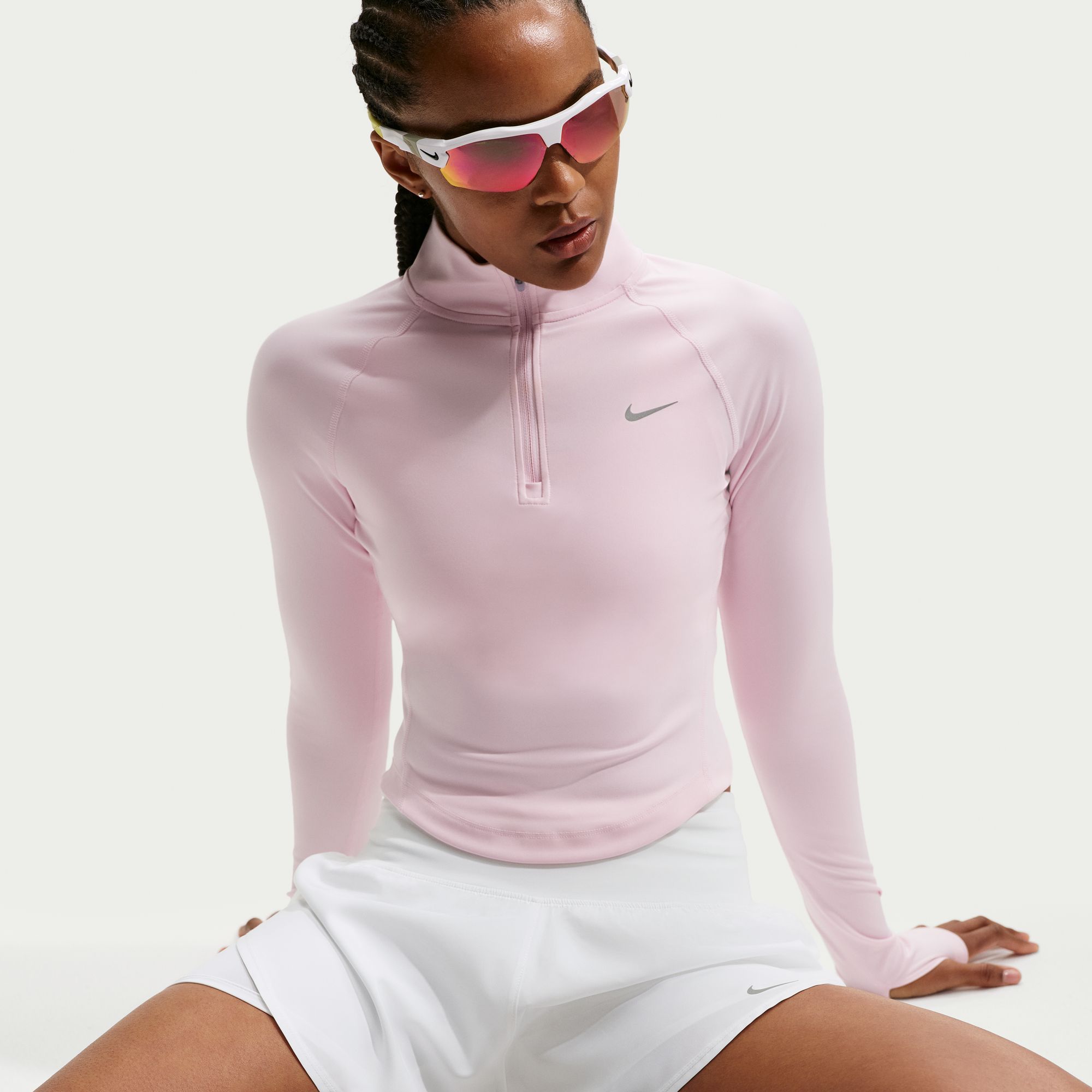 Nike Women's Flow Dri-FIT High-Waisted 2-in-1 Running Shorts product image