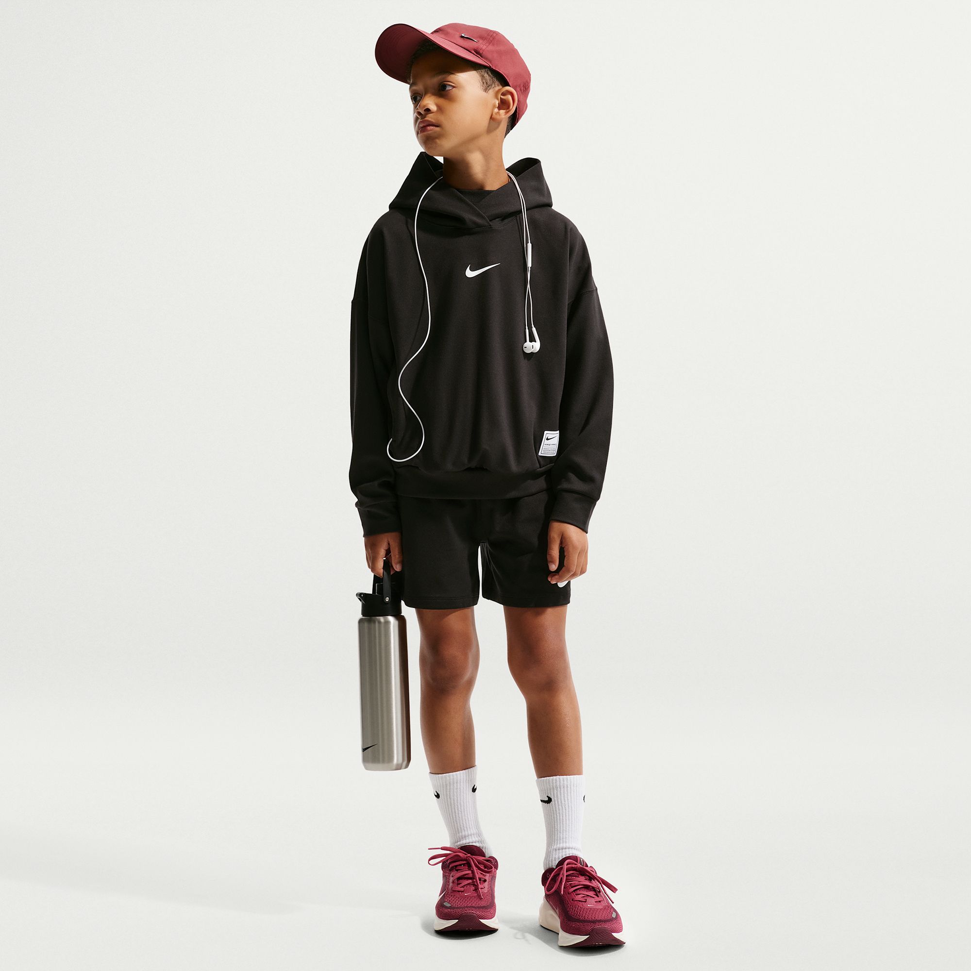 Nike Boys' Pro Dri-FIT Fleece Pullover Hoodie product image