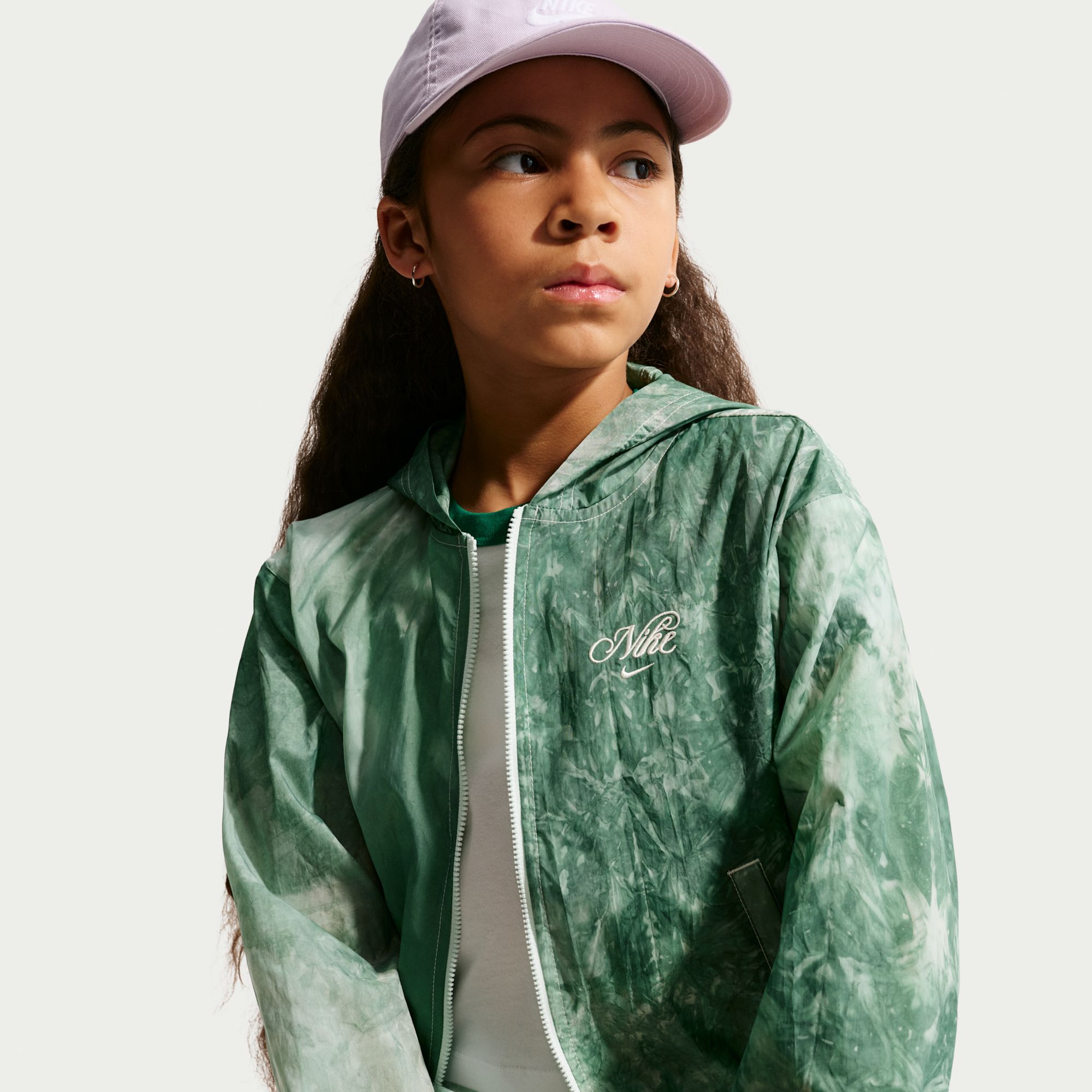 Nike Girls' Sportswear Woven Graphic Track Jacket product image