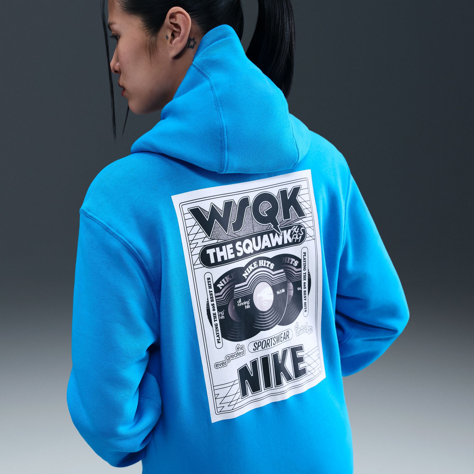 Nike x Stranger Things Men's Energy Club WSQK Hoodie product image