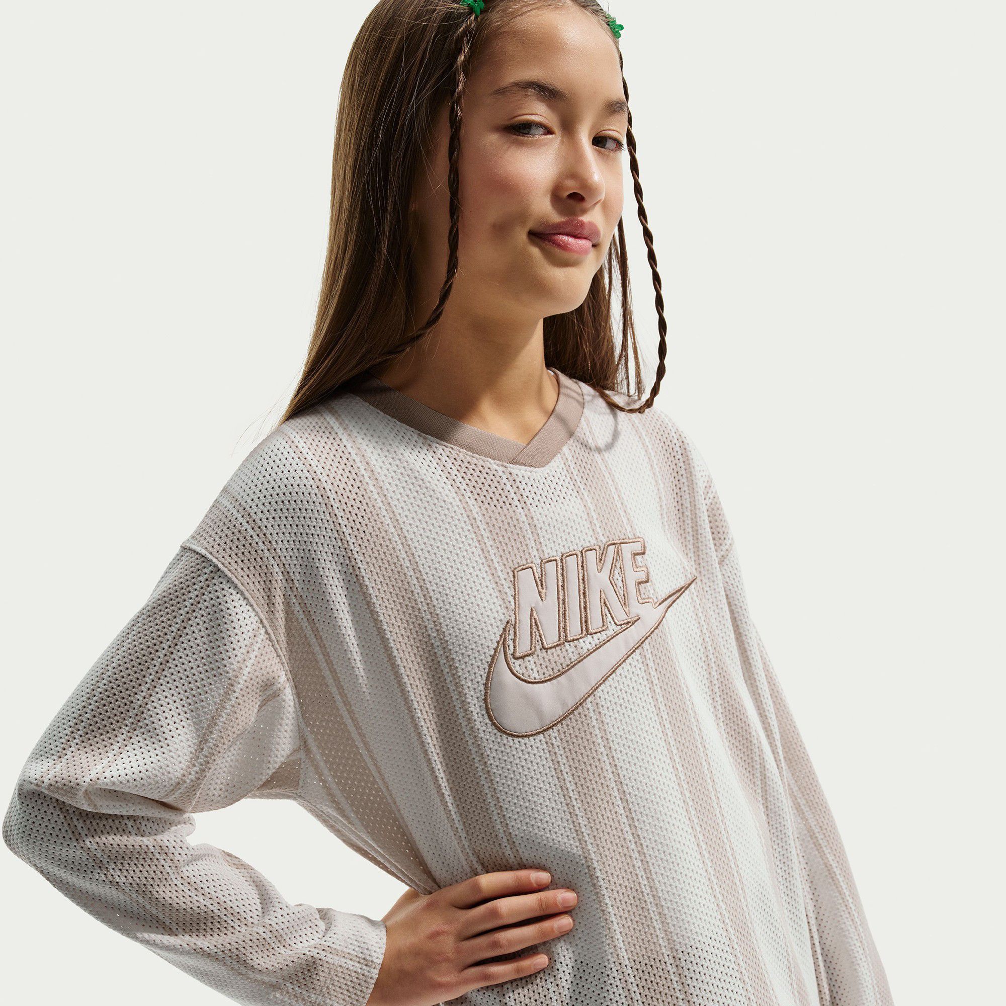 Nike Kids' Sportswear Long Sleeve Mesh Jersey product image