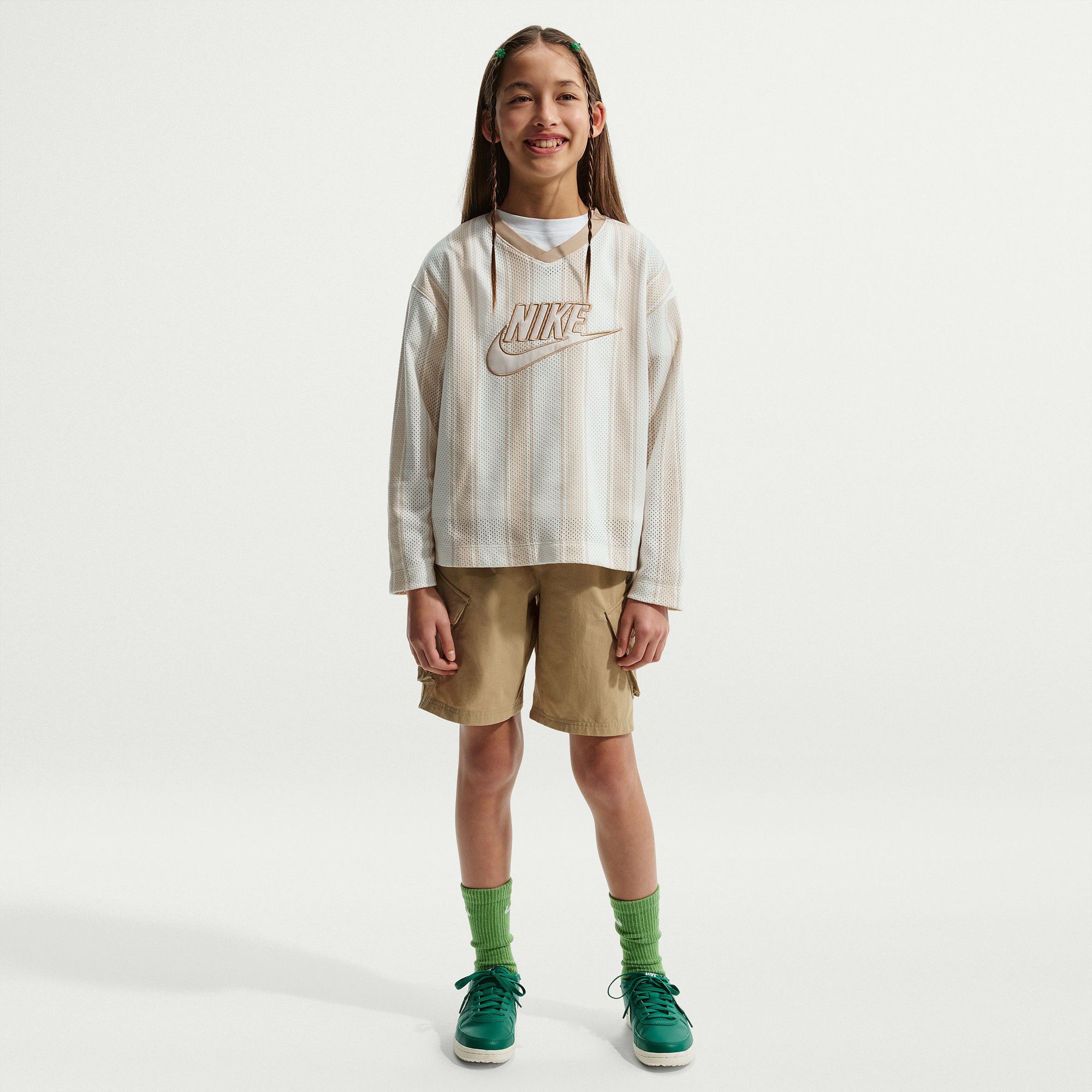 Nike Kids' Sportswear Long Sleeve Mesh Jersey product image