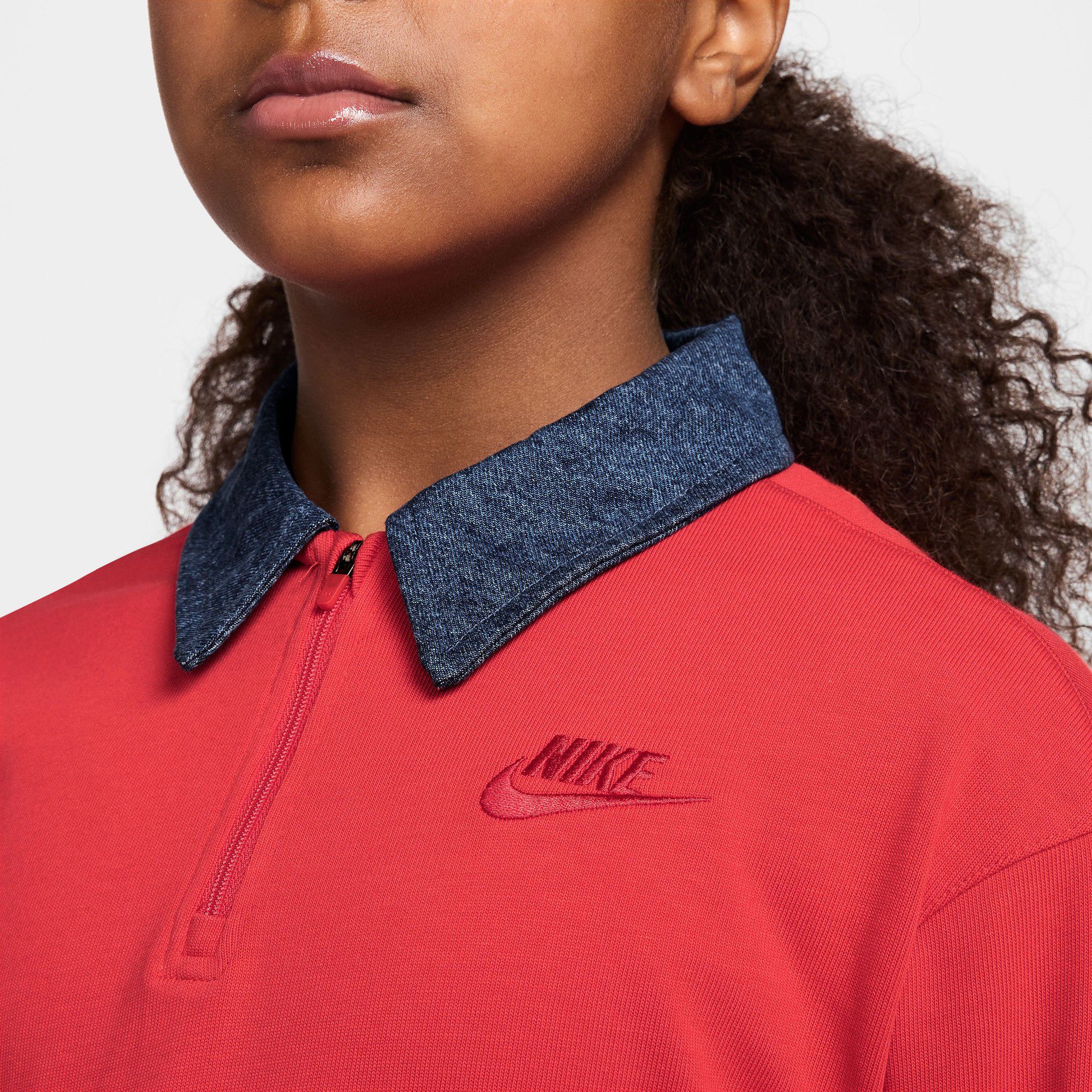 Nike Girls' Sportswear Long Sleeve Polo Top product image