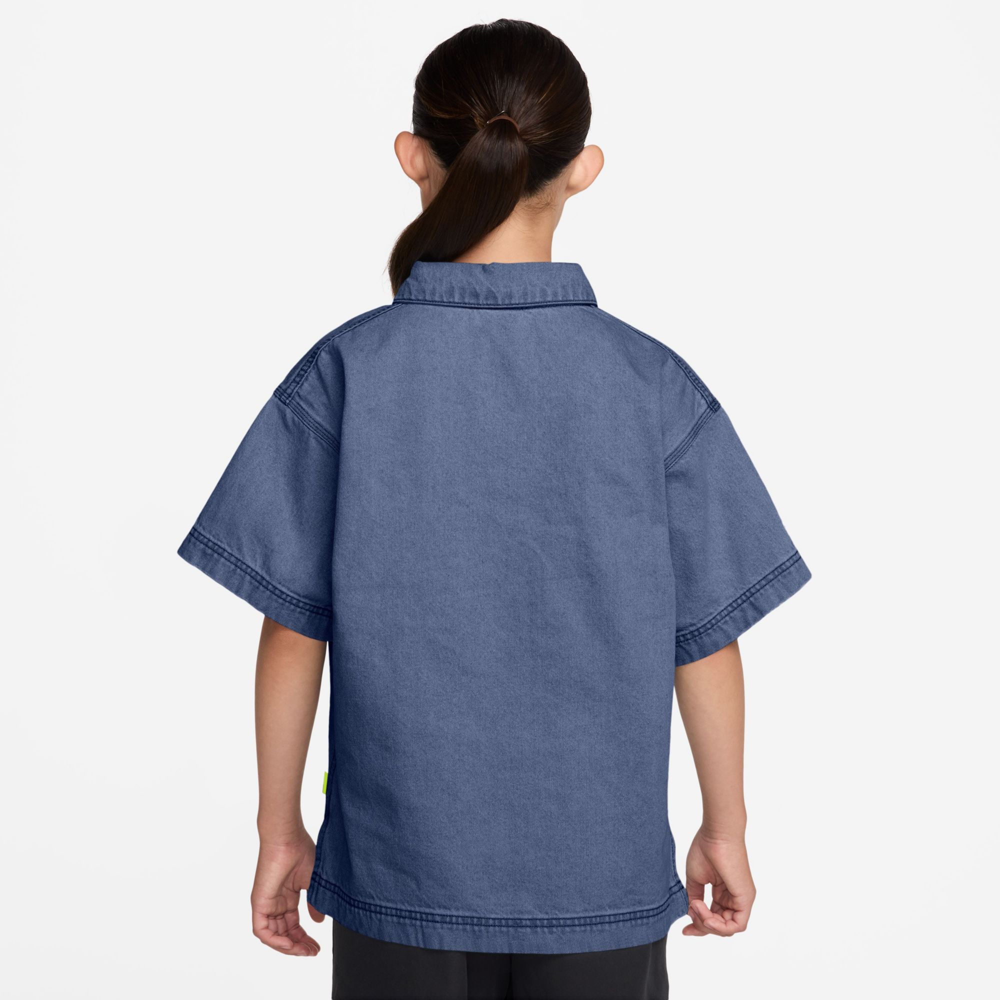 Nike Kids' Sportswear Denim Polo Short Sleeve Shirt product image