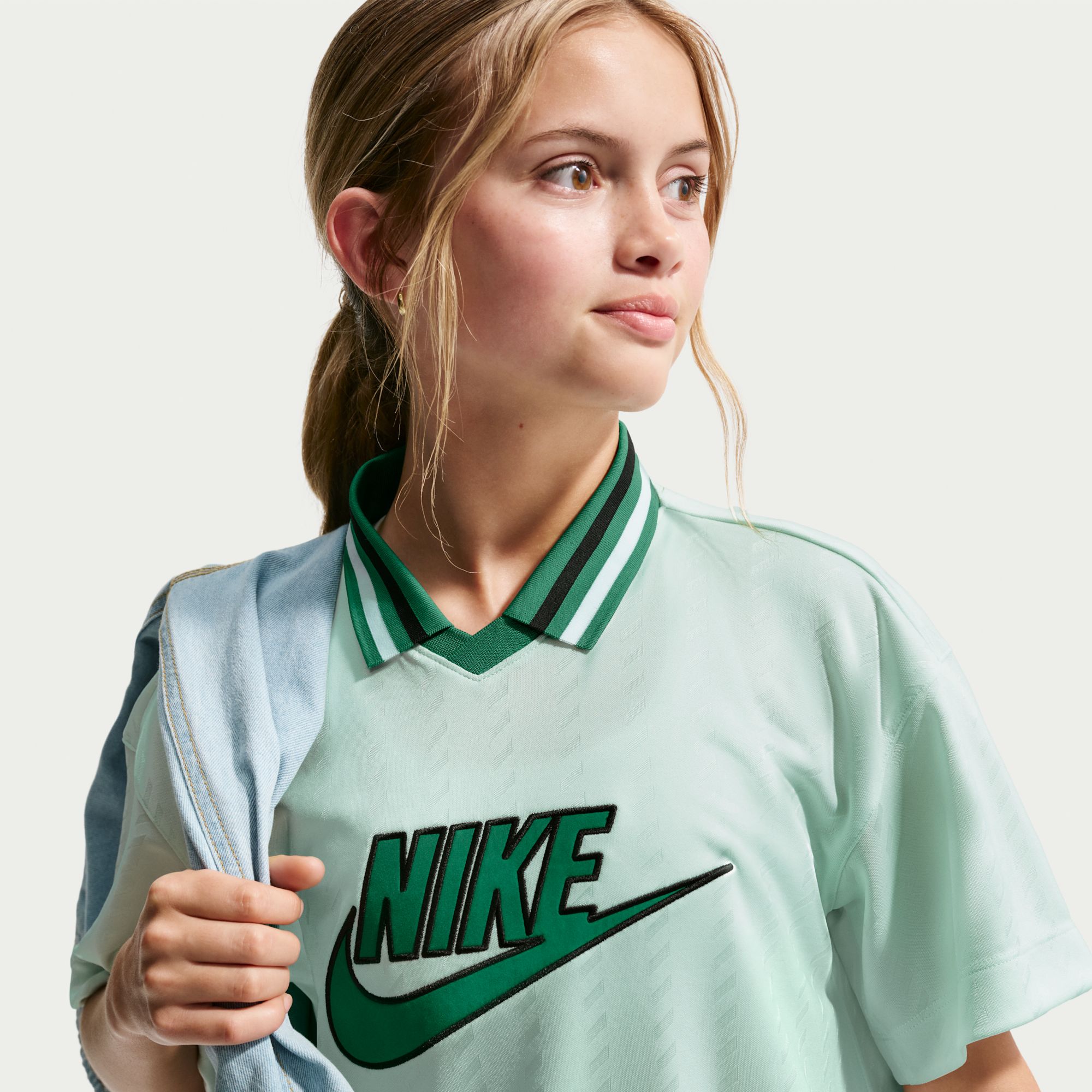 Nike Girls' Sportswear Short-Sleeve Jersey Dress product image