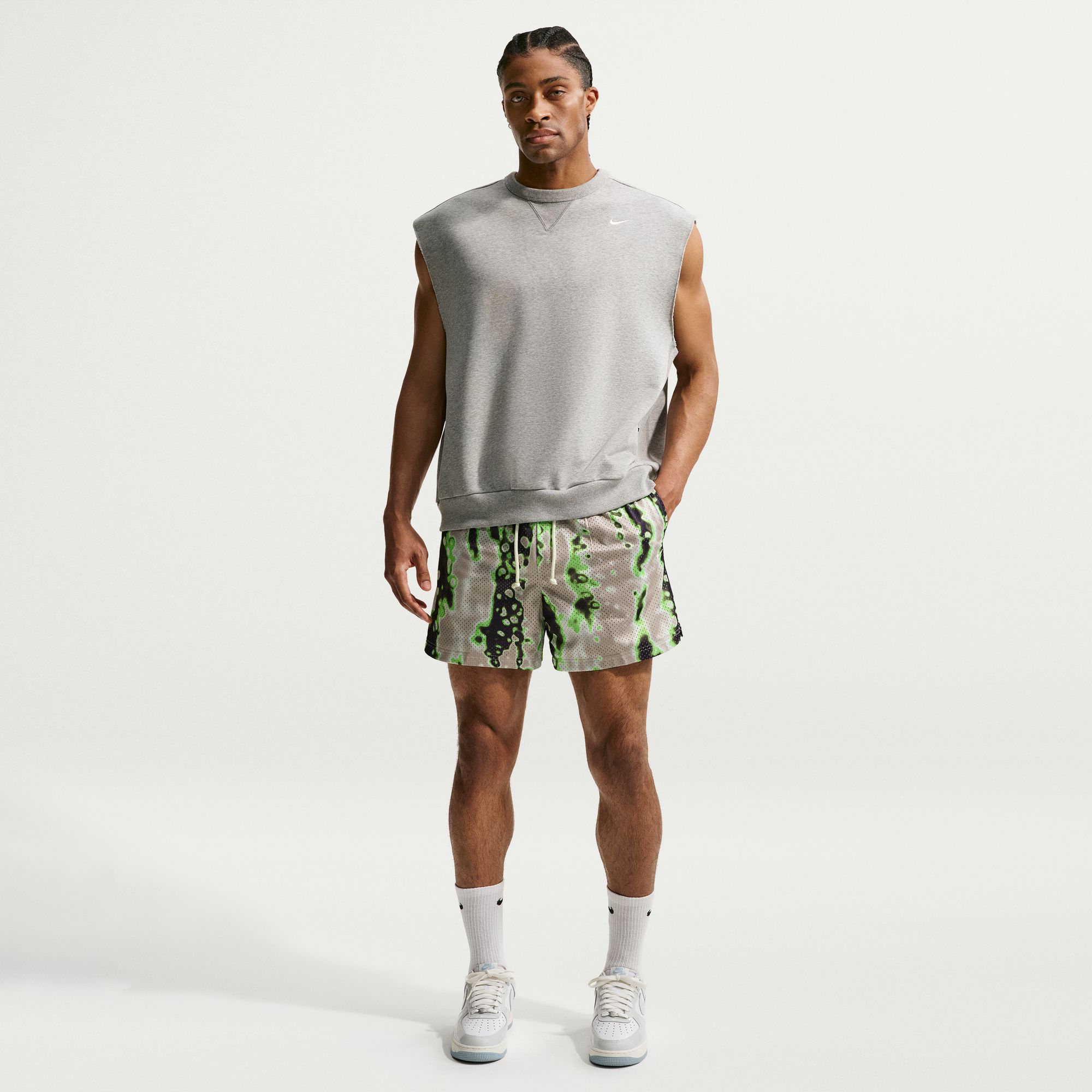 Nike Men's Dri-FIT Standard Issue Allover Print 5" Practice Mesh Shorts product image