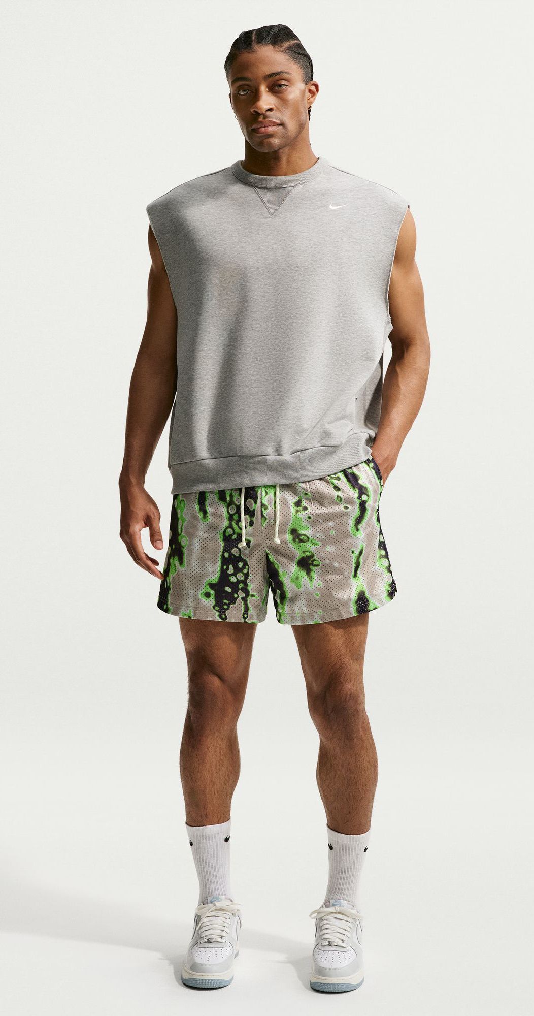 Nike Men's Dri-FIT Standard Issue Allover Print 5" Practice Mesh Shorts product image