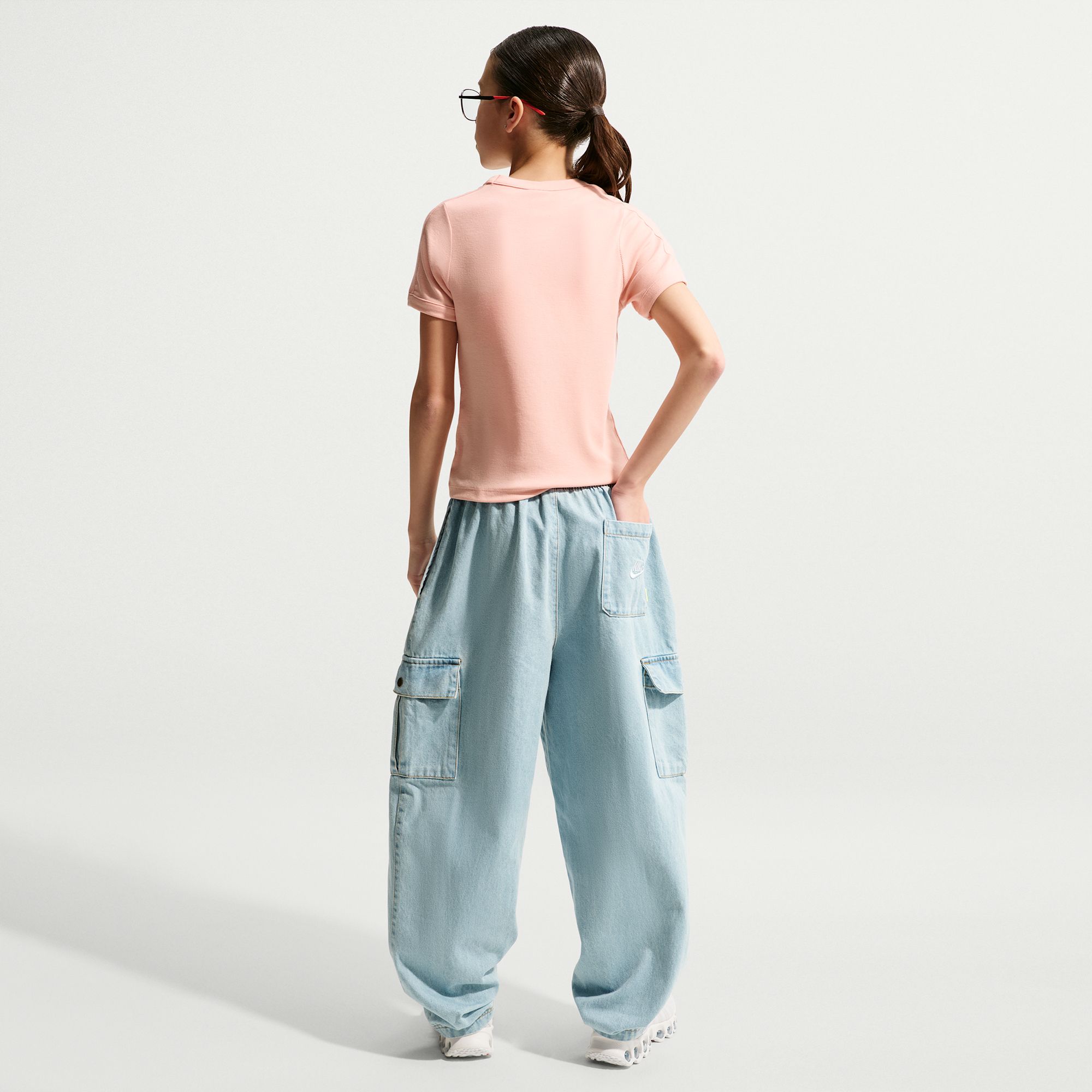 Nike Girls' Sportswear Short-Sleeve Rib T-Shirt product image