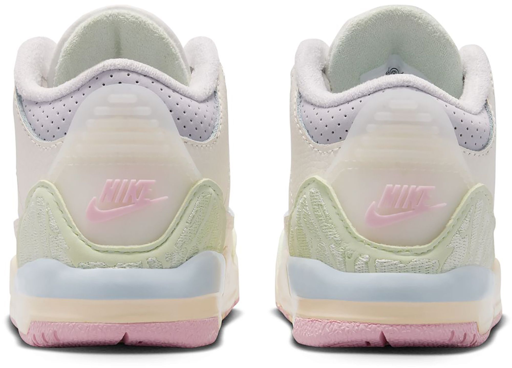 Air Jordan Toddler 3 Retro 'Sail and Jade Aura' Basketball Shoes product image