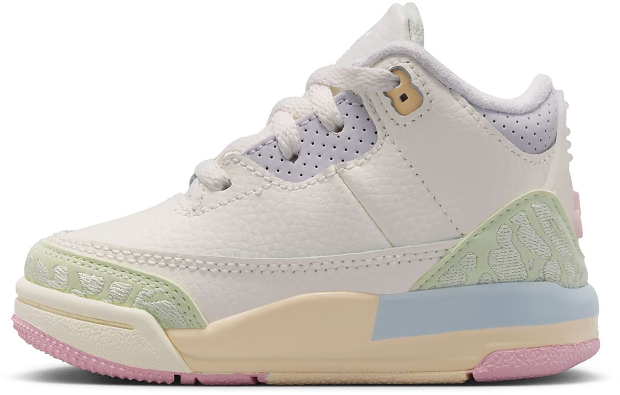 Air Jordan Toddler 3 Retro 'Sail and Jade Aura' Basketball Shoes product image