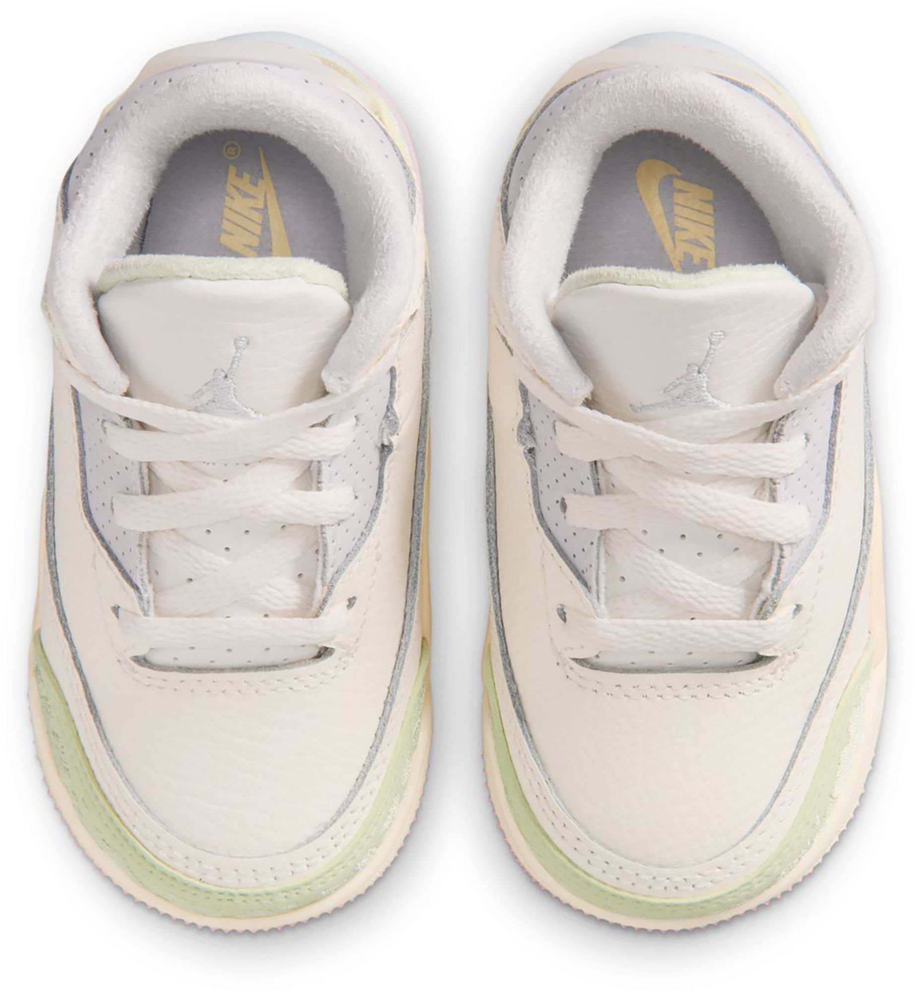 Air Jordan Toddler 3 Retro 'Sail and Jade Aura' Basketball Shoes product image