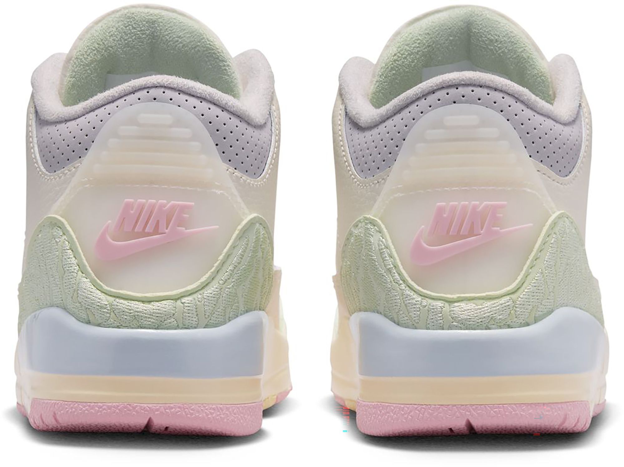 Air Jordan Kids' Preschool 3 Retro 'Sail and Jade Aura' Basketball Shoes product image