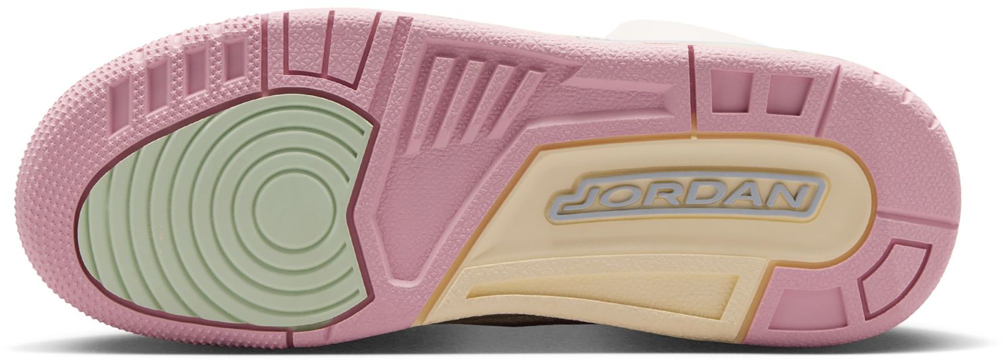 Air Jordan Kids' Grade School 3 Retro 'Sail and Jade Aura' Basketball Shoes product image