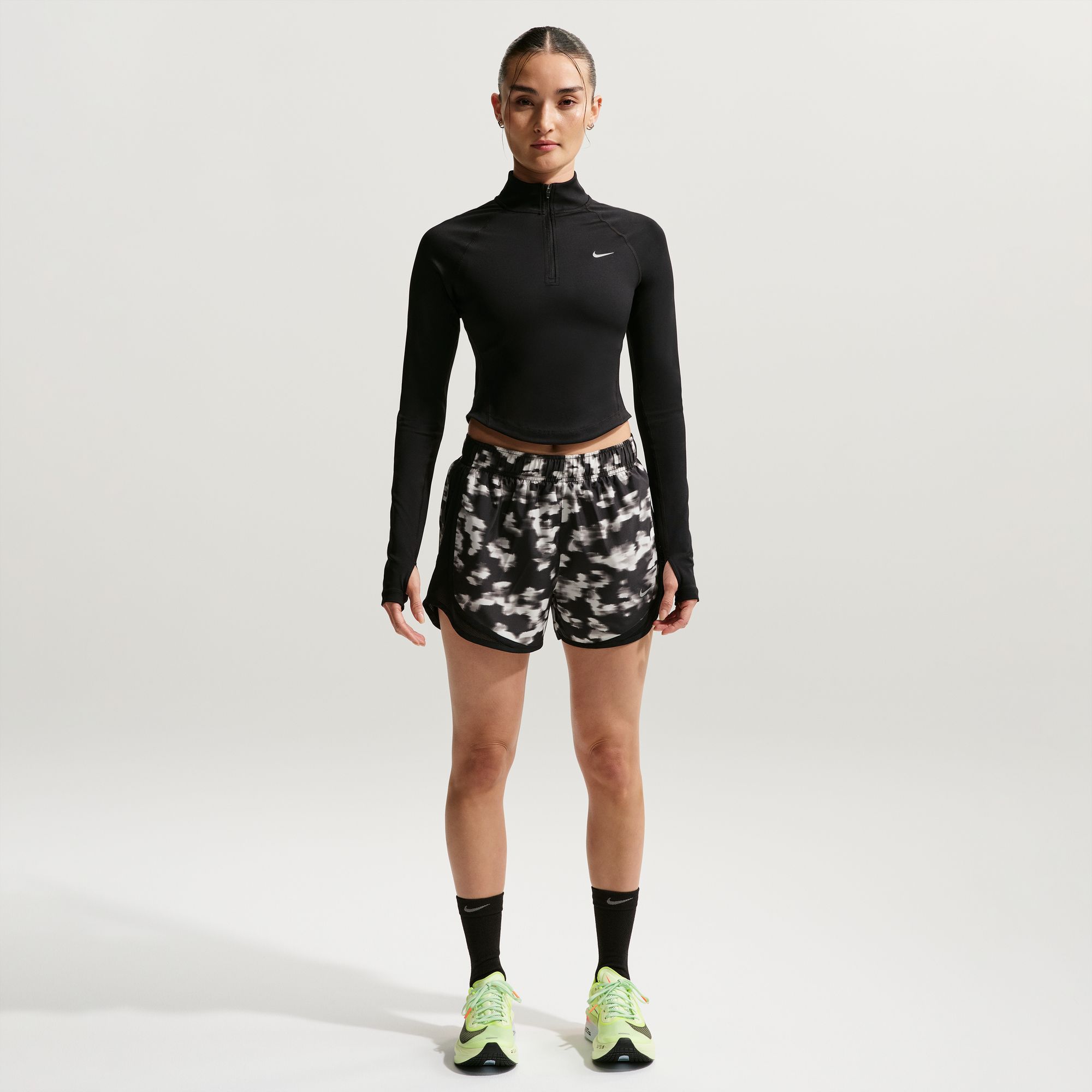 Nike Women's Tempo Mid-Rise 3" Brief-Lined Printed Running Shorts product image