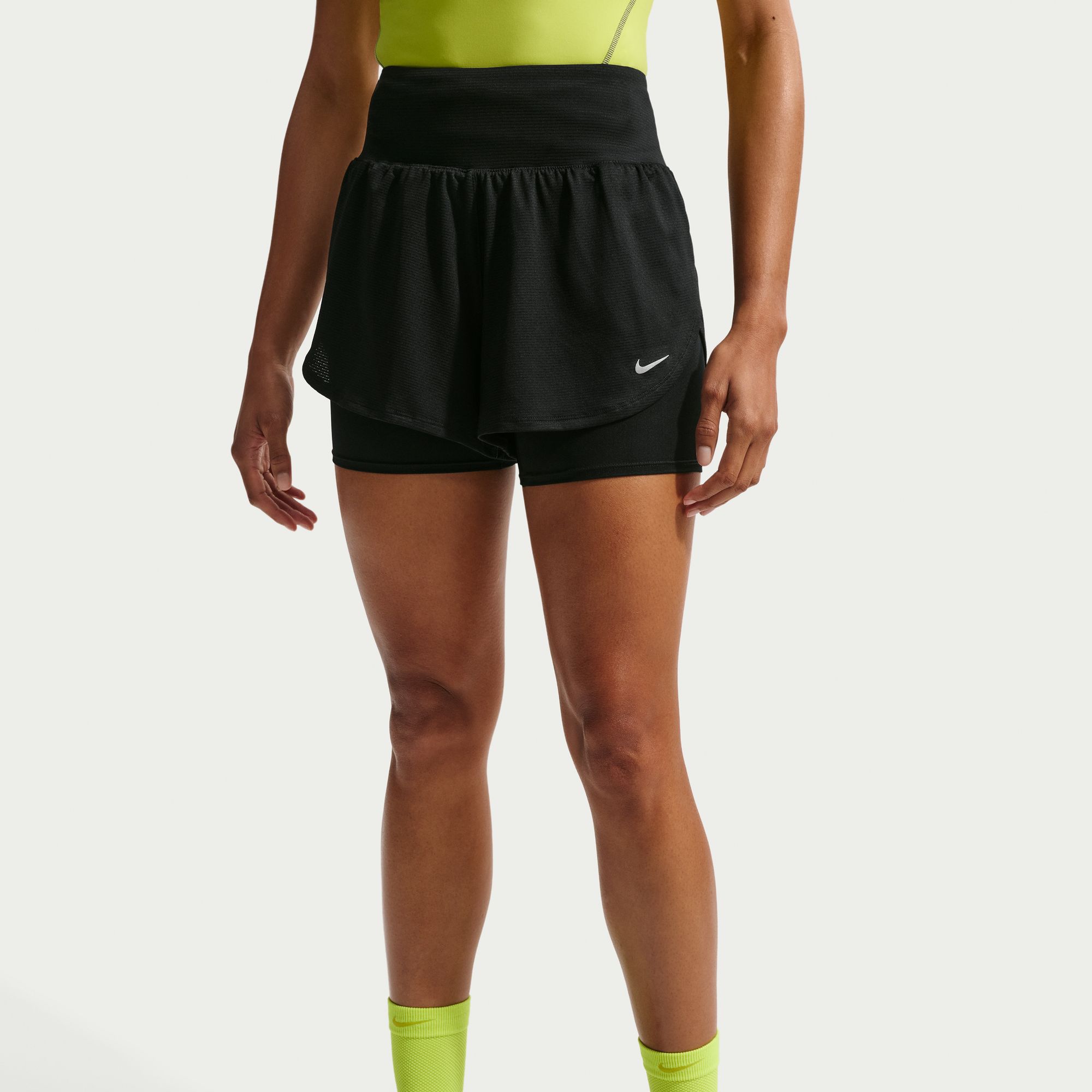 Nike Women's Flow Dri-FIT 2-in-1 Mesh Running Shorts product image