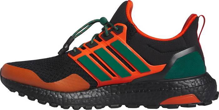 adidas Black/Orange Miami Hurricanes Ultraboost 1.0 Running Shoe