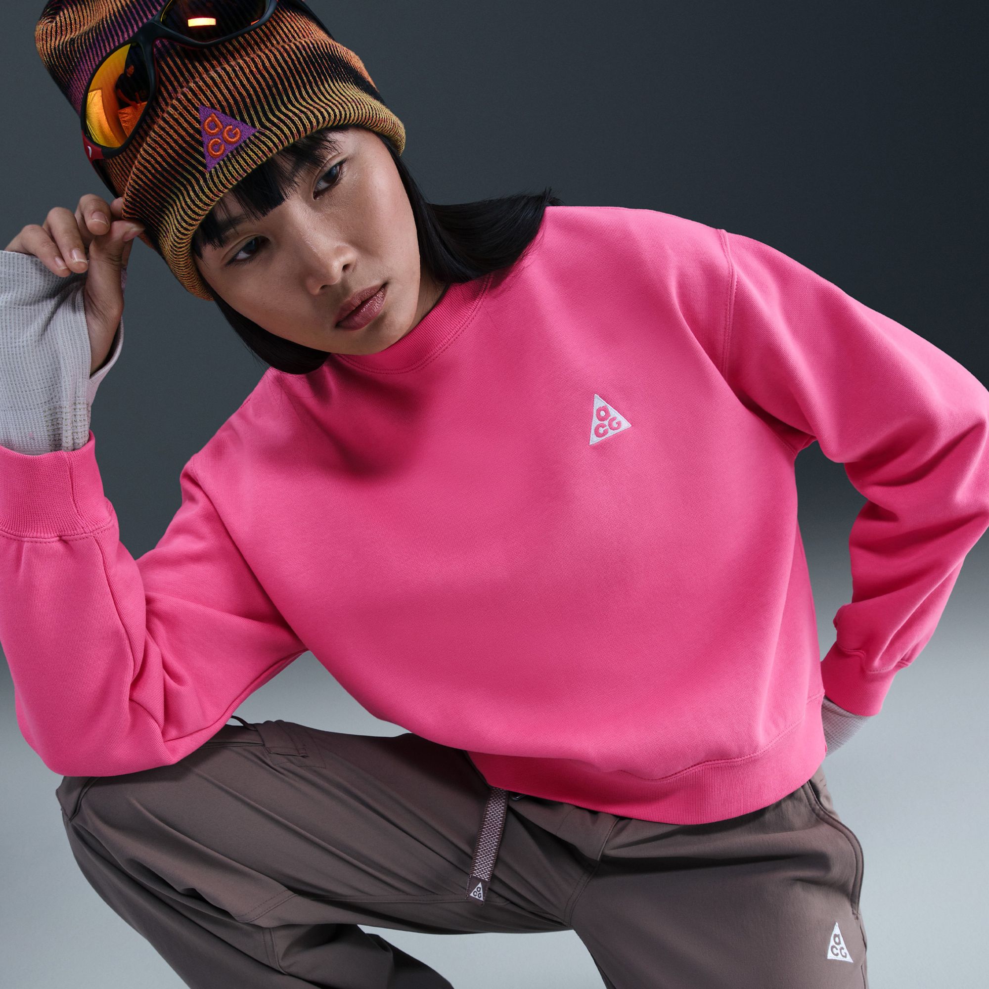 Nike Women's ACG "Tuff Fleece" Therma-FIT Crew-Neck Sweatshirt product image