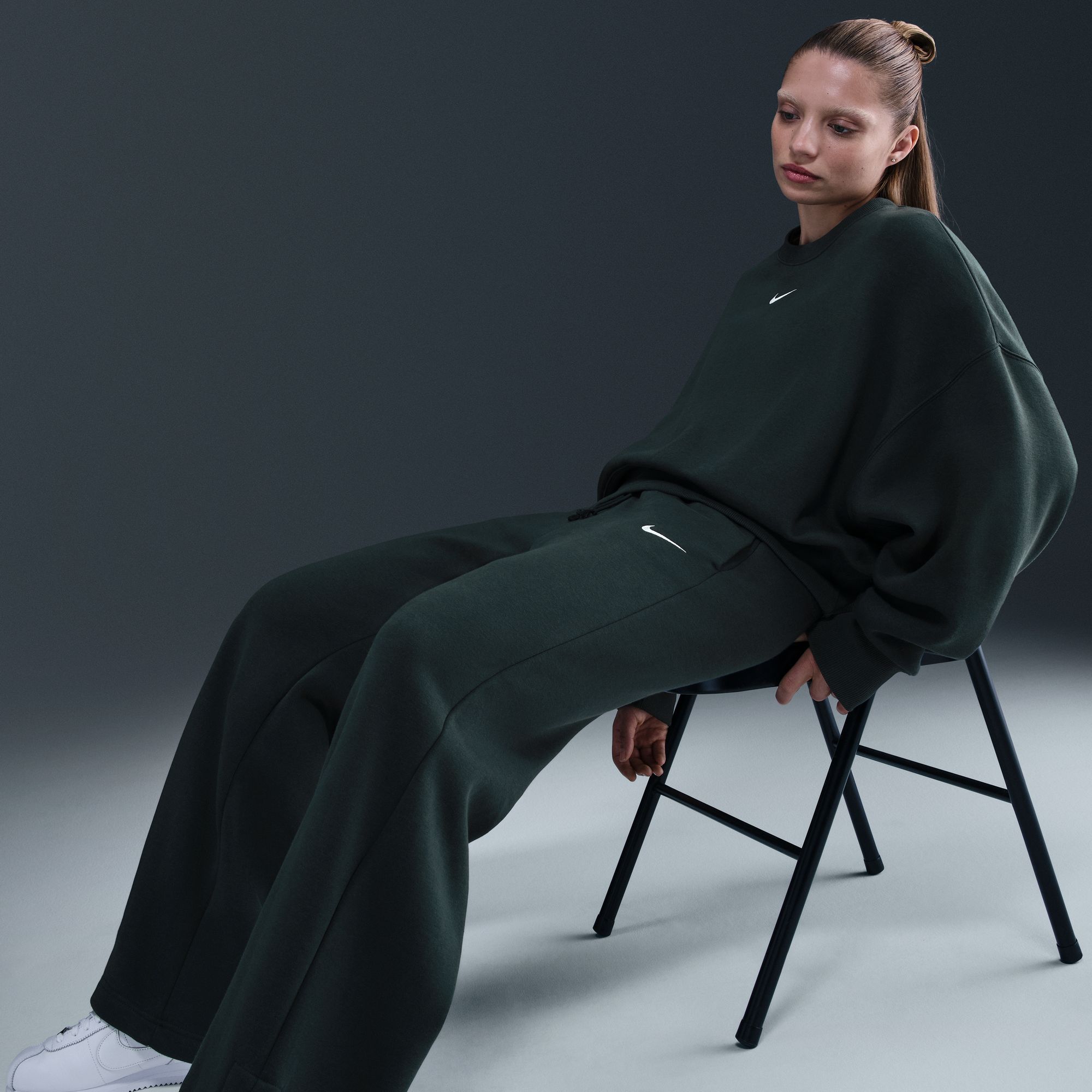 Nike Women's Sportswear Phoenix Fleece High-Waisted Wide-Leg Pants product image