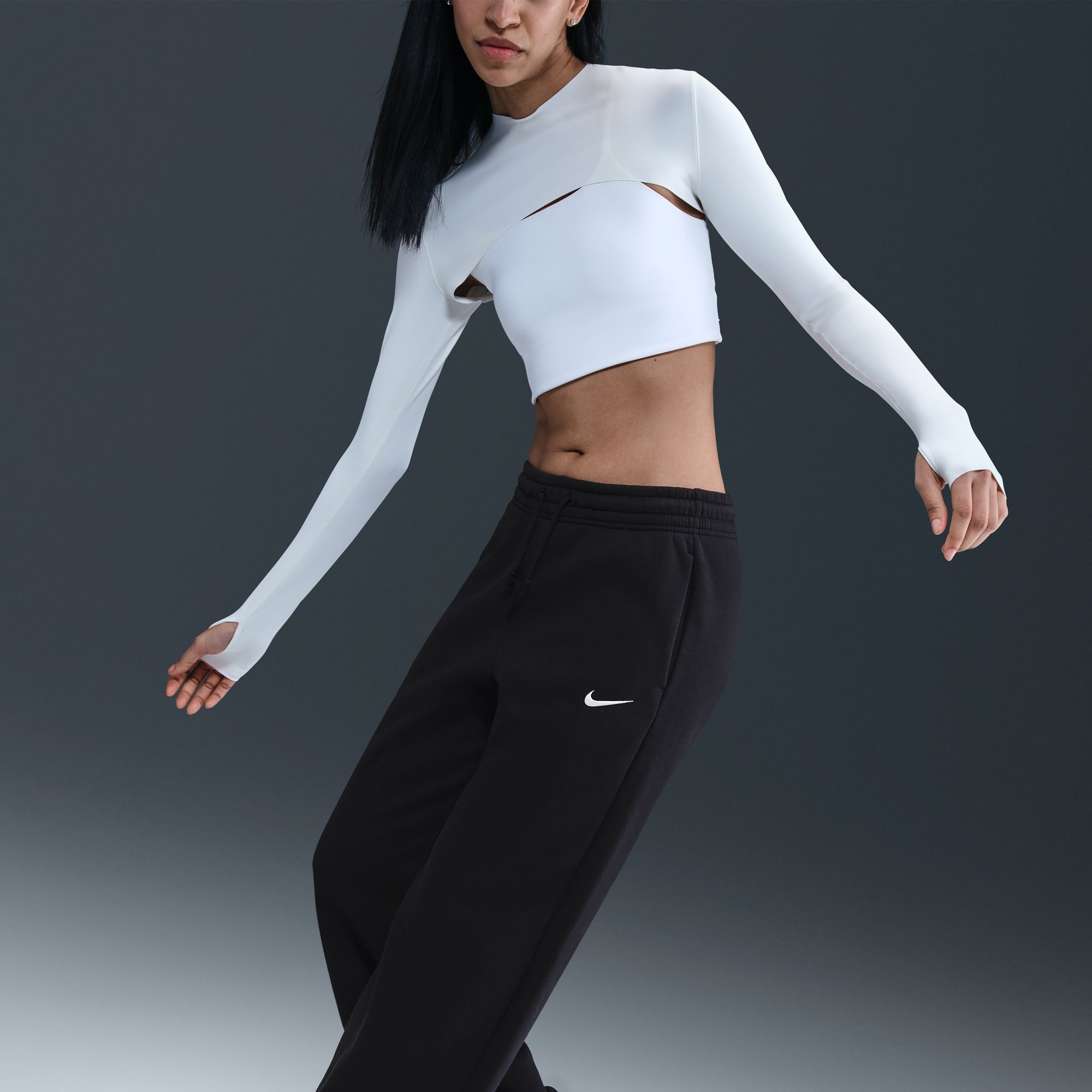 Nike Women's Sportswear Phoenix Fleece High-Waisted Wide-Leg Pants product image