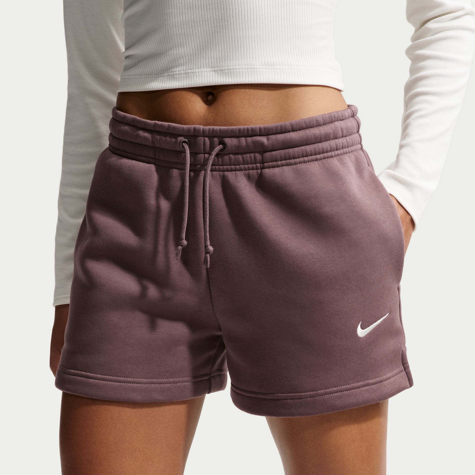Nike Women's Sportswear Phoenix Fleece Mid-Rise 4" Shorts product image