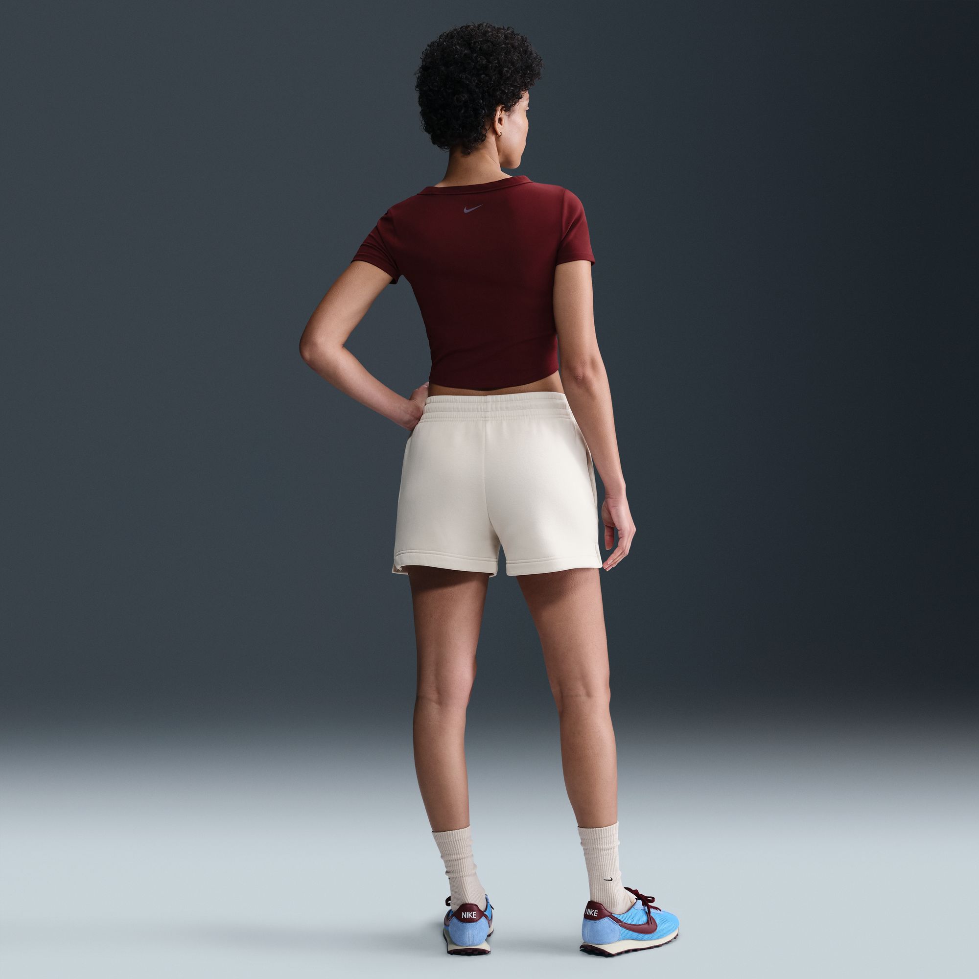 Nike Women's Sportswear Phoenix Fleece Mid-Rise 4" Shorts product image