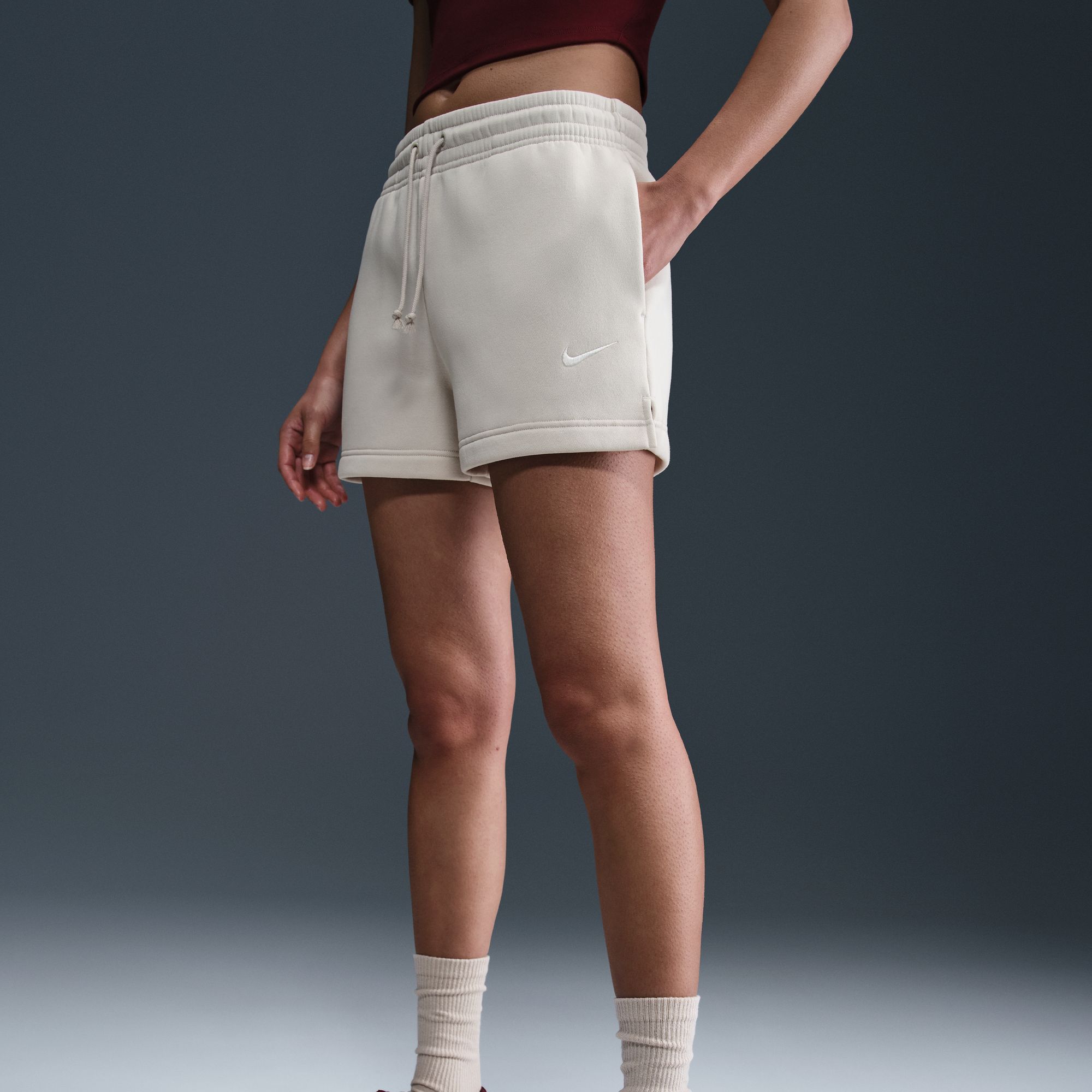Nike Women's Sportswear Phoenix Fleece Mid-Rise 4" Shorts product image