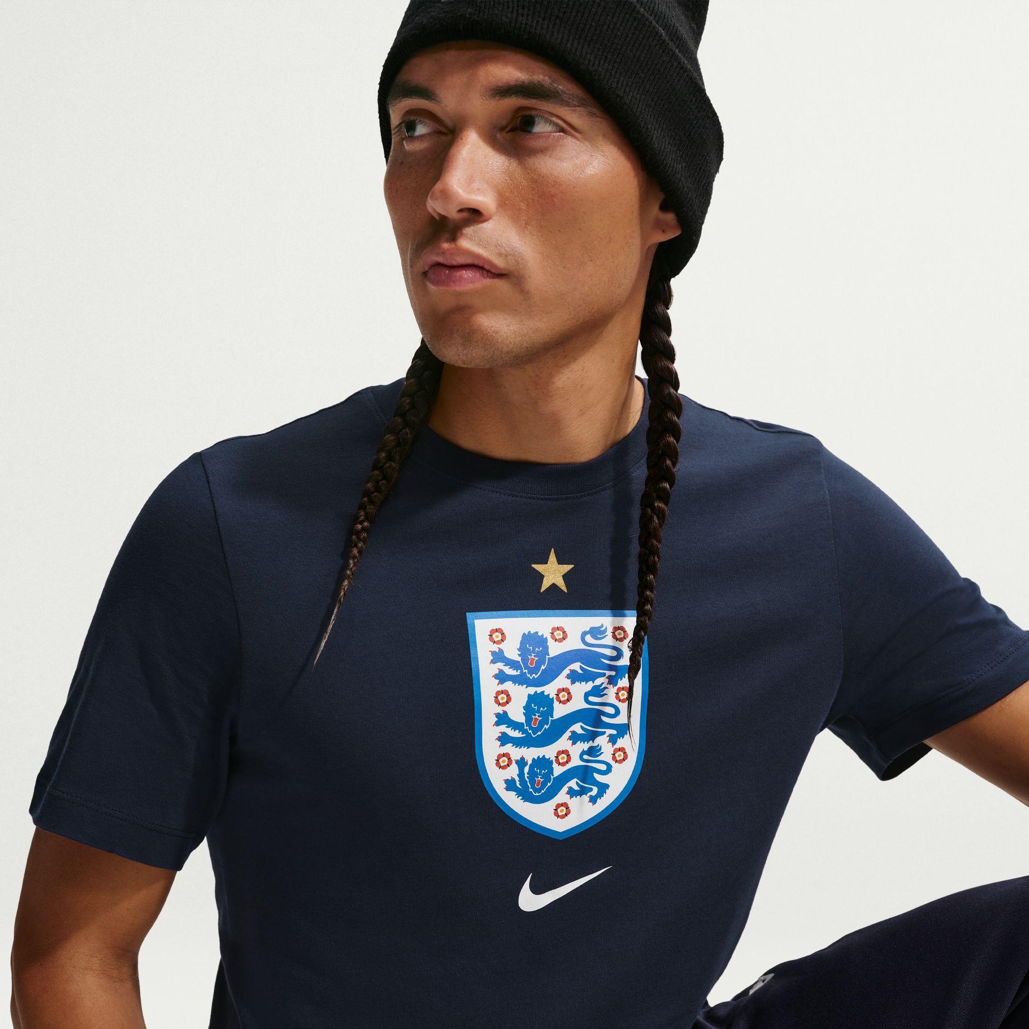 Nike Adult England 2026 Navy Home Crest T-Shirt product image