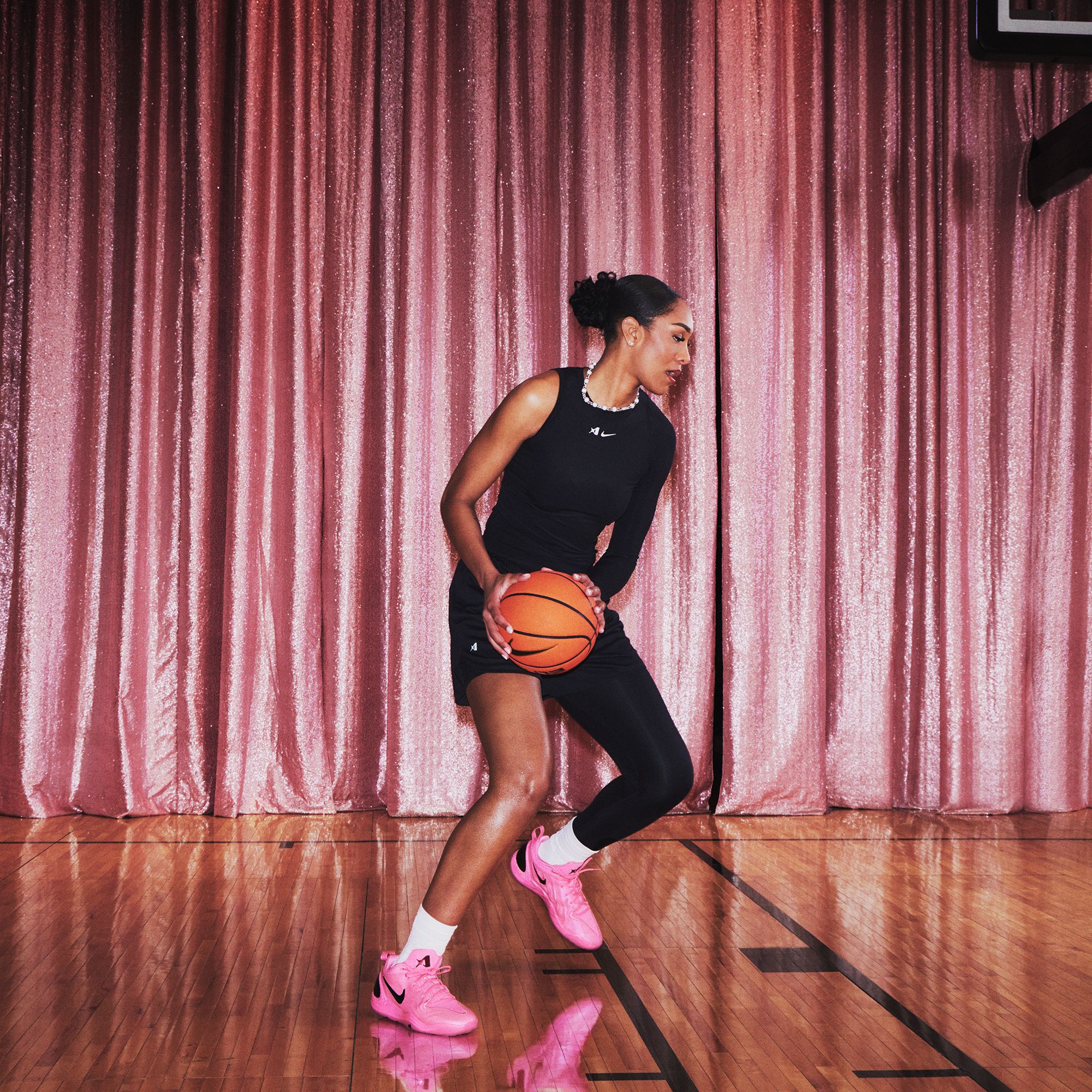 Nike Kids' Grade School A'Two 'A'Pink' Basketball Shoes product image
